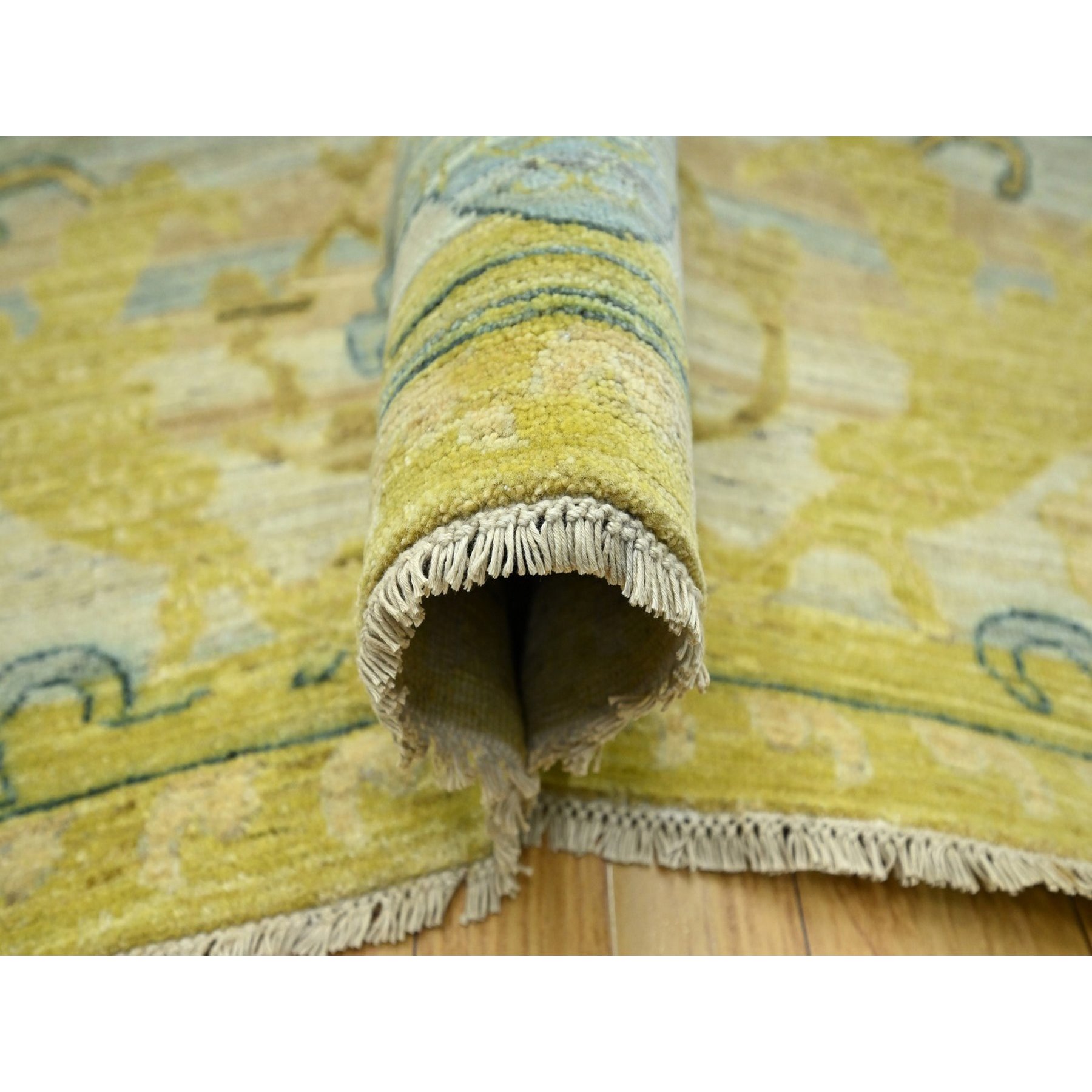 Oushak-And-Peshawar-Hand-Knotted-Rug-383435