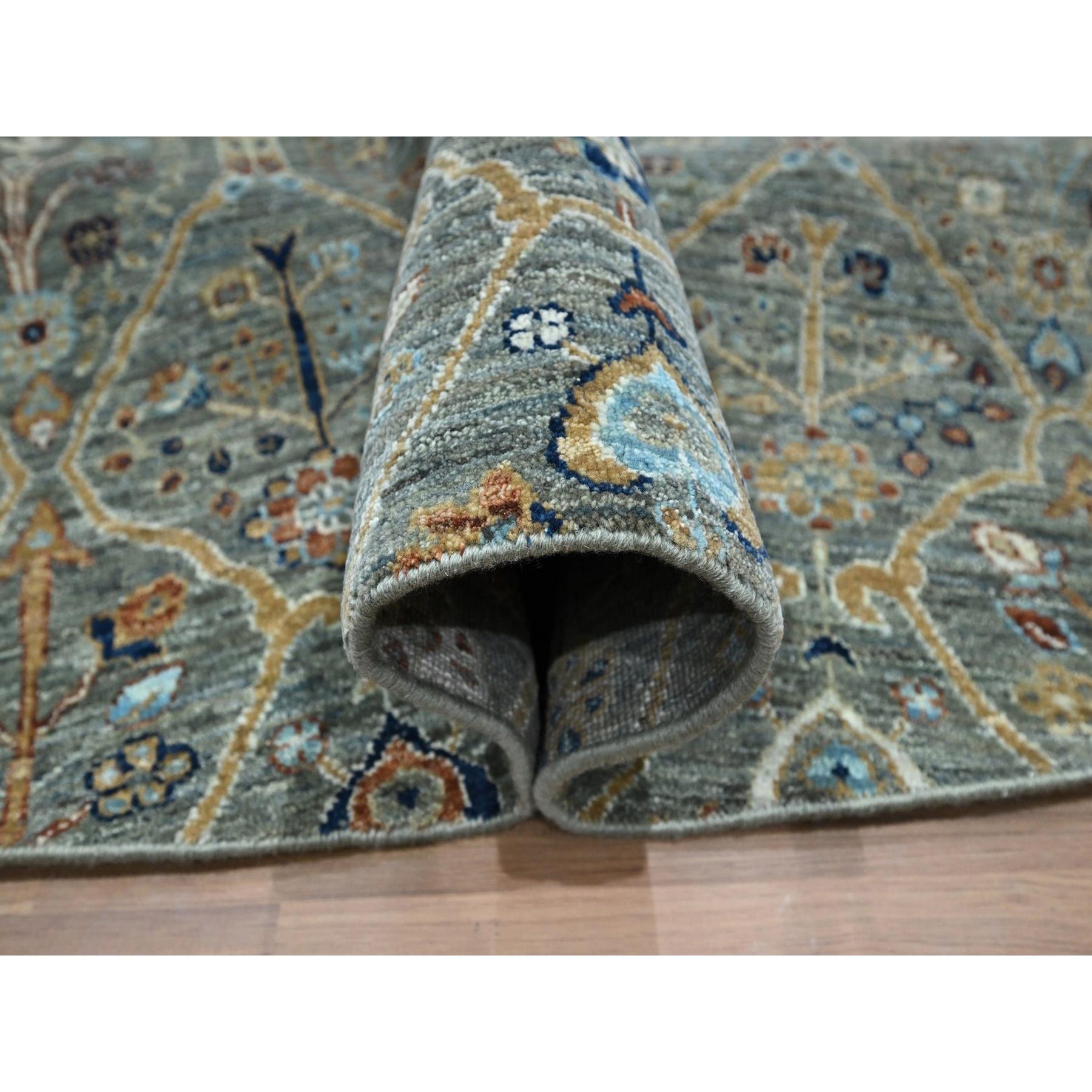 Oushak-And-Peshawar-Hand-Knotted-Rug-383950