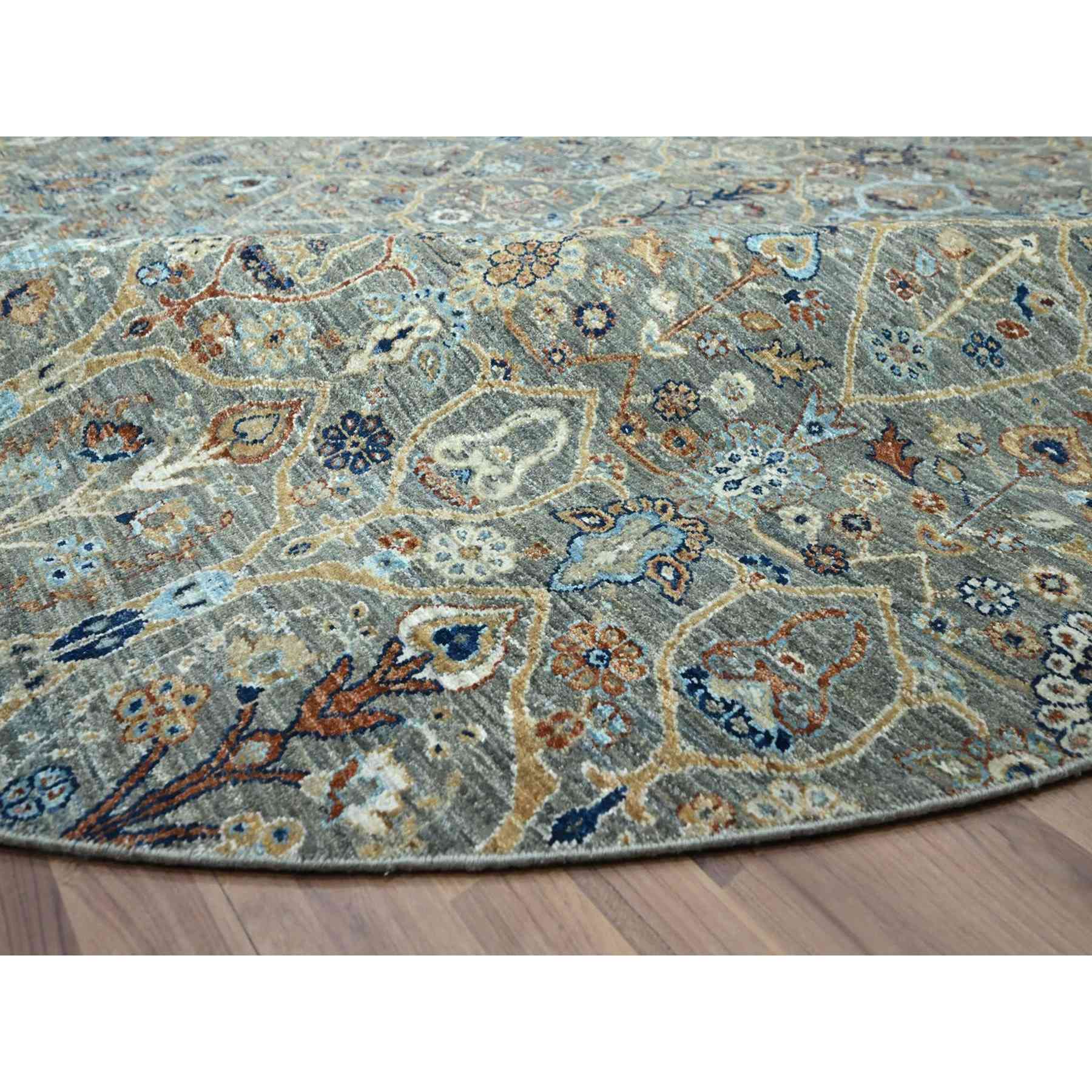 Oushak-And-Peshawar-Hand-Knotted-Rug-383950