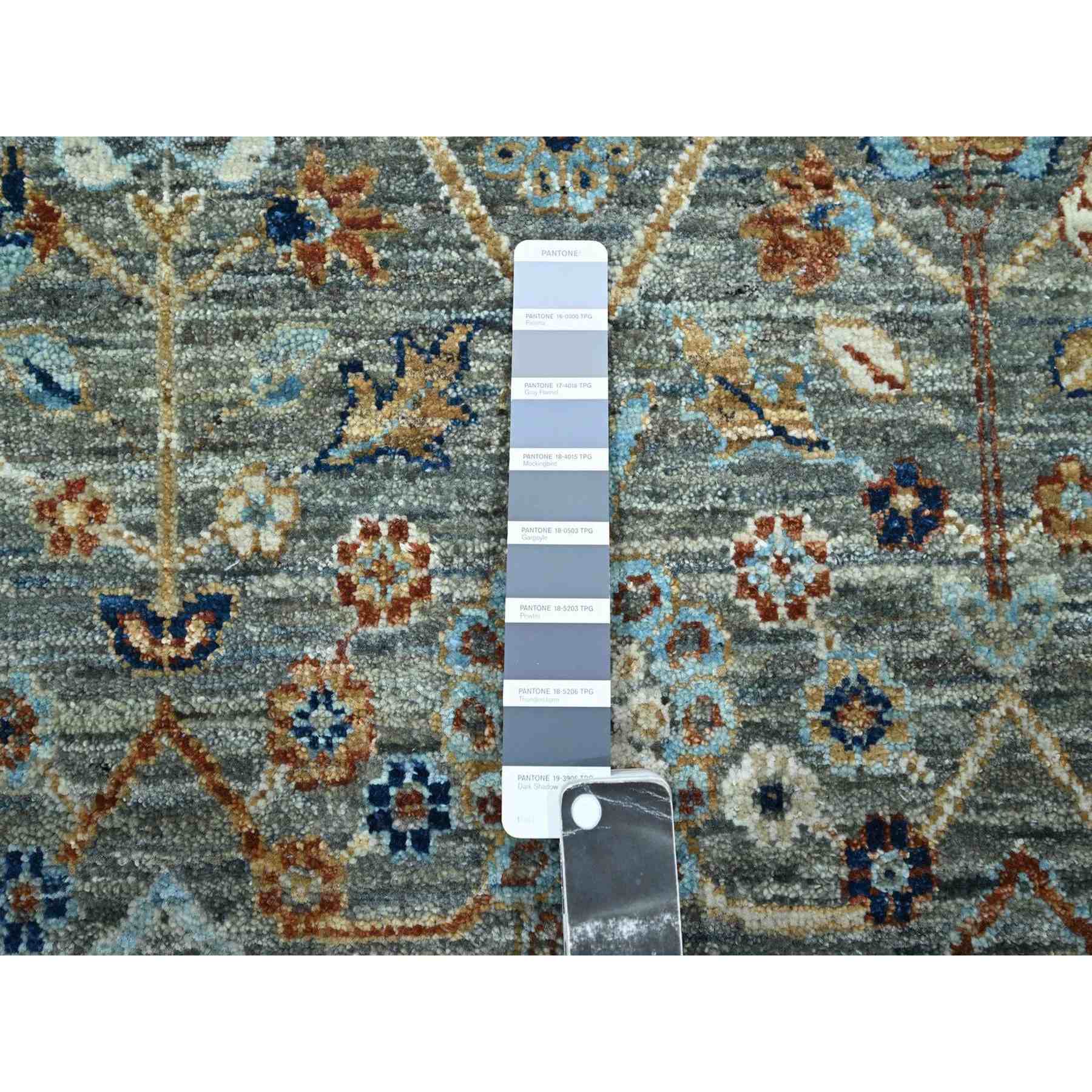 Oushak-And-Peshawar-Hand-Knotted-Rug-383950