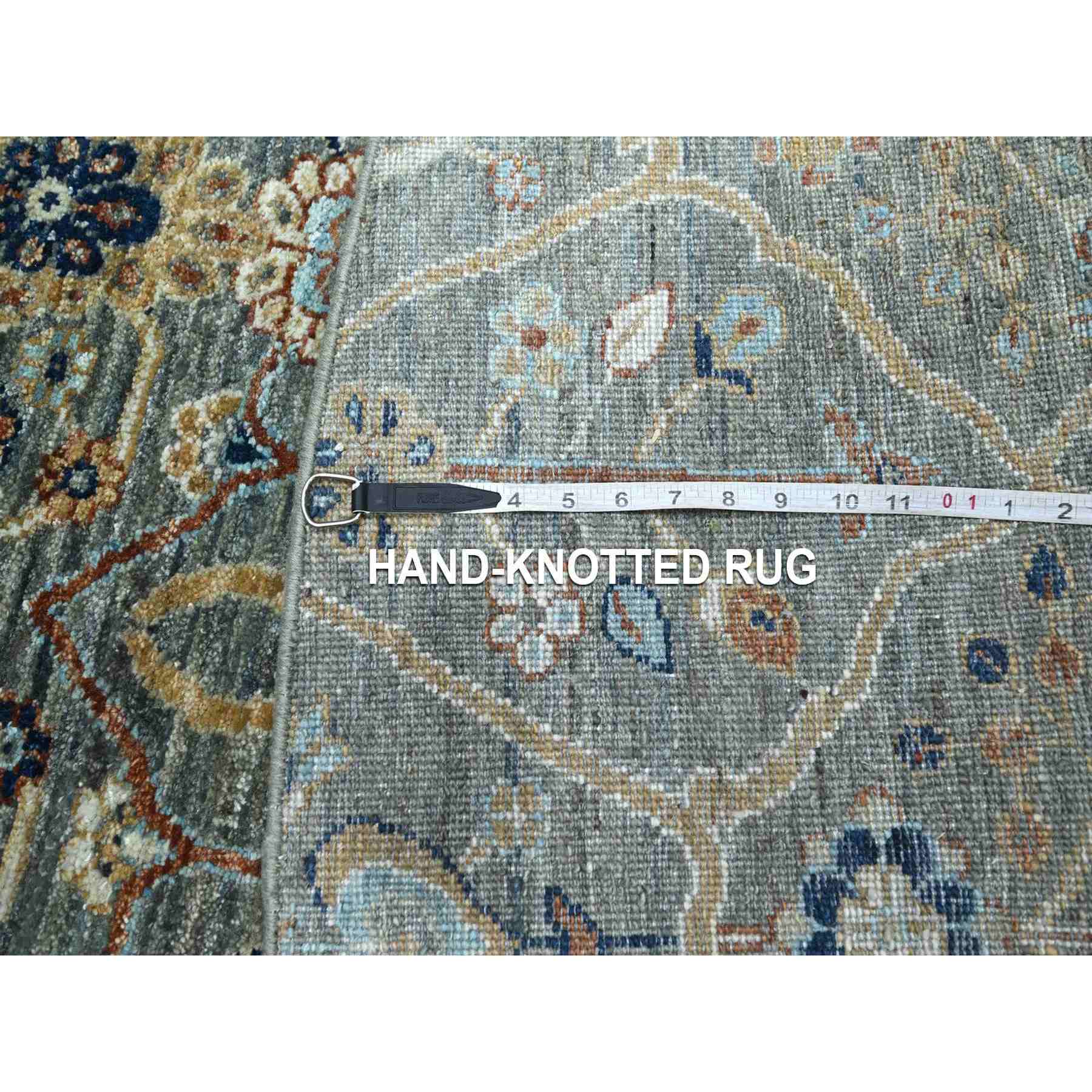 Oushak-And-Peshawar-Hand-Knotted-Rug-383950