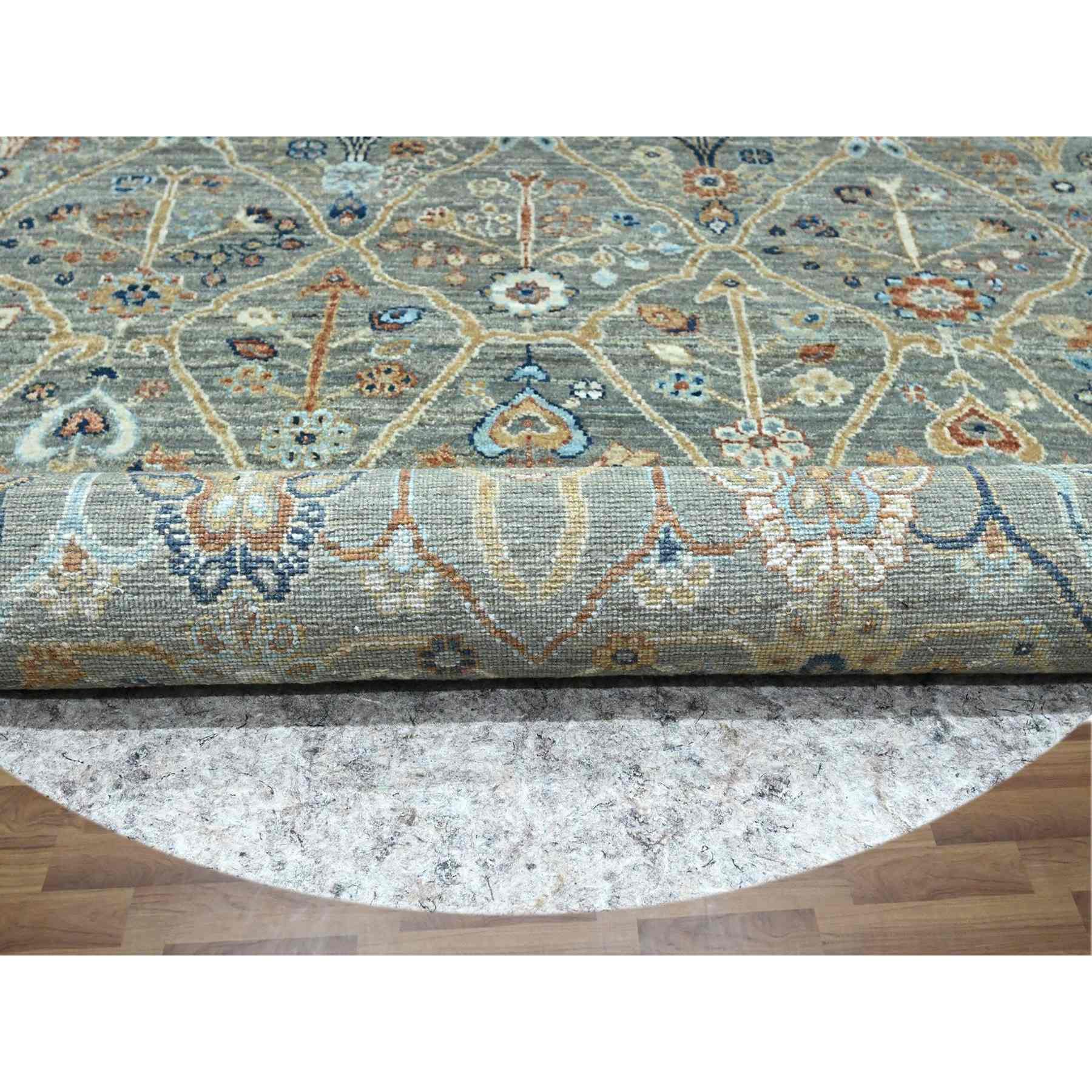 Oushak-And-Peshawar-Hand-Knotted-Rug-383955
