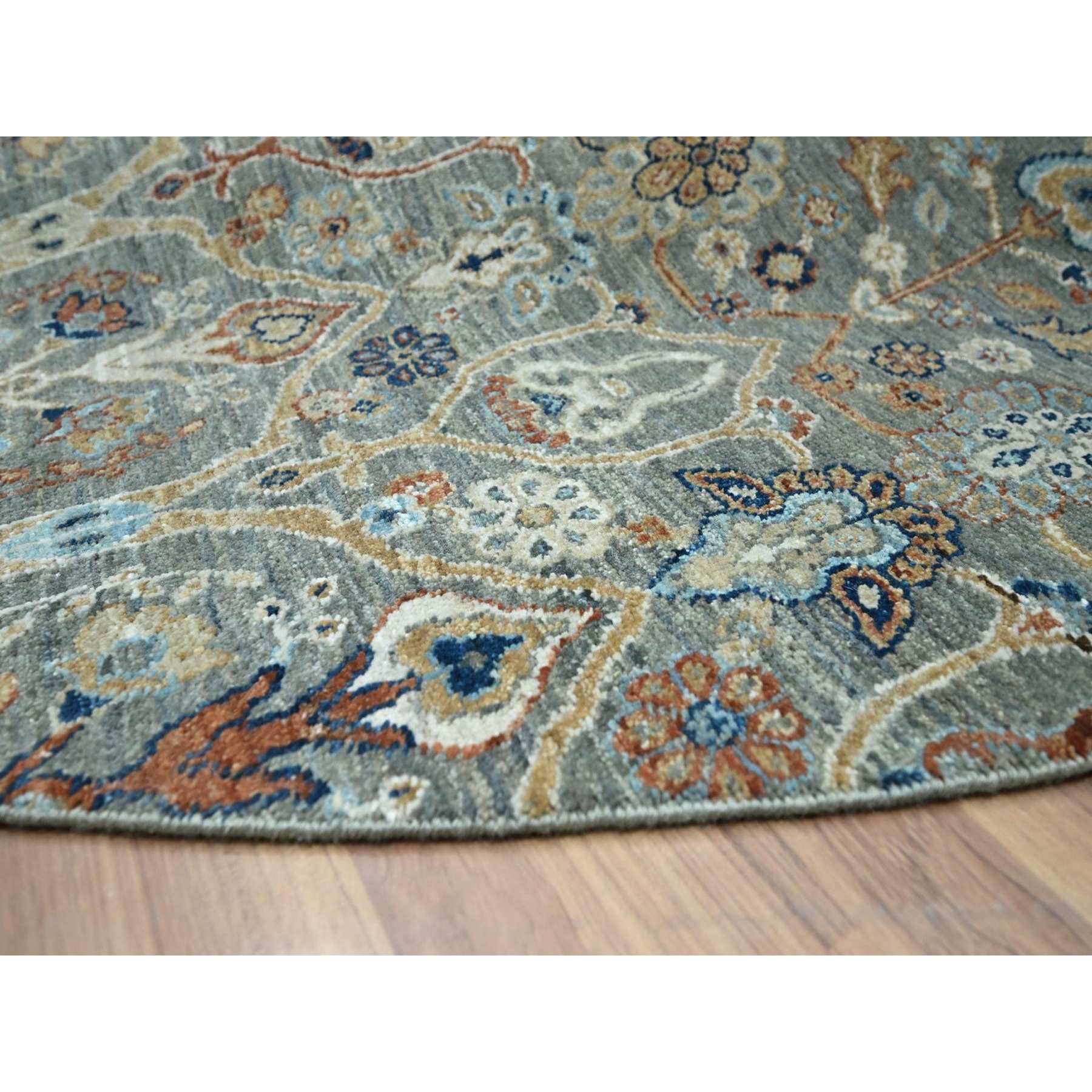 Oushak-And-Peshawar-Hand-Knotted-Rug-383955