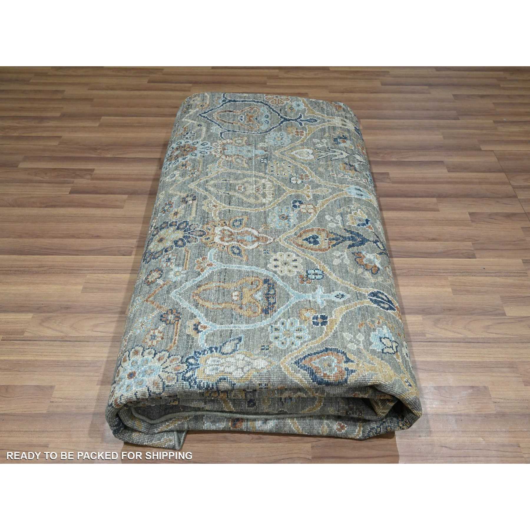 Oushak-And-Peshawar-Hand-Knotted-Rug-383955
