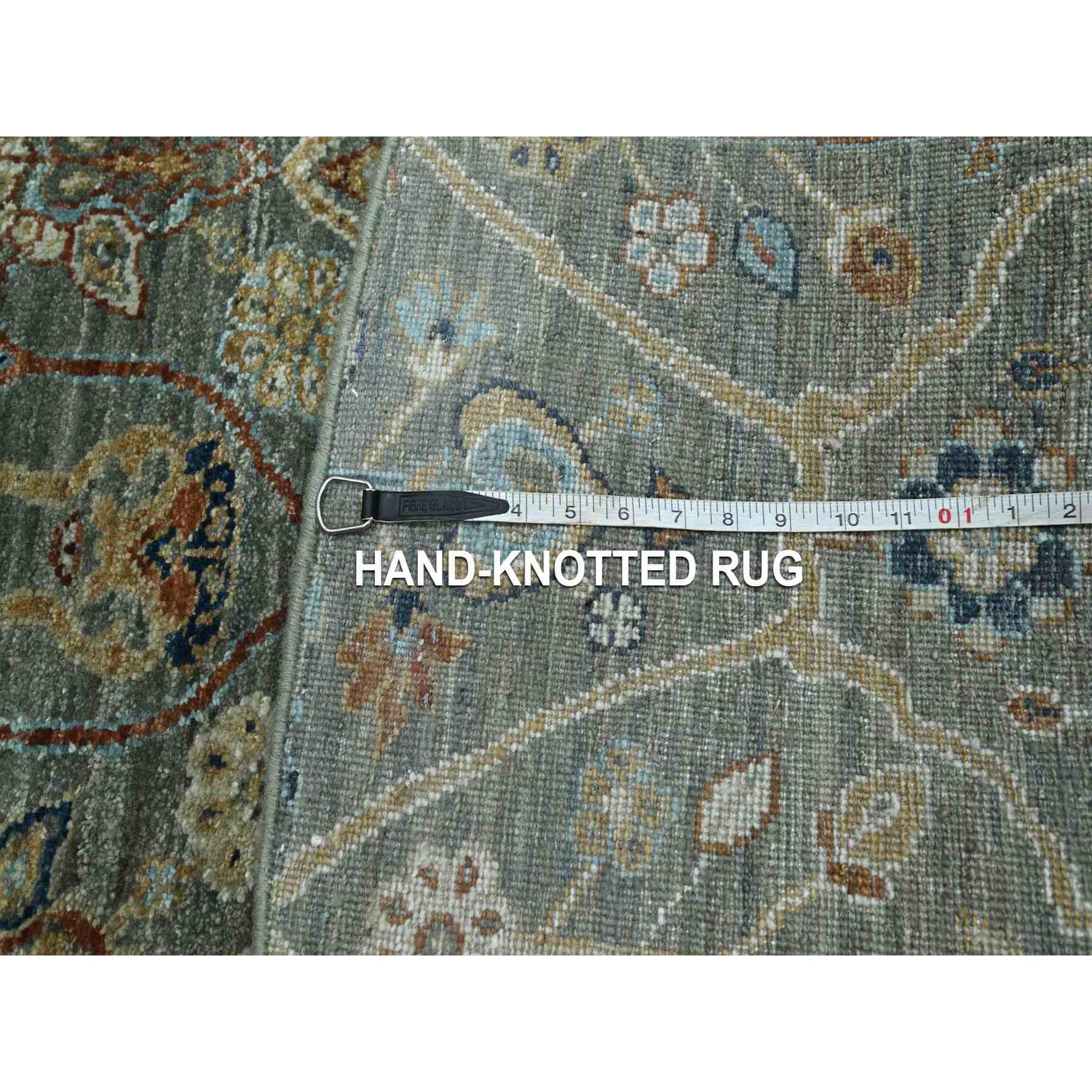 Oushak-And-Peshawar-Hand-Knotted-Rug-383955