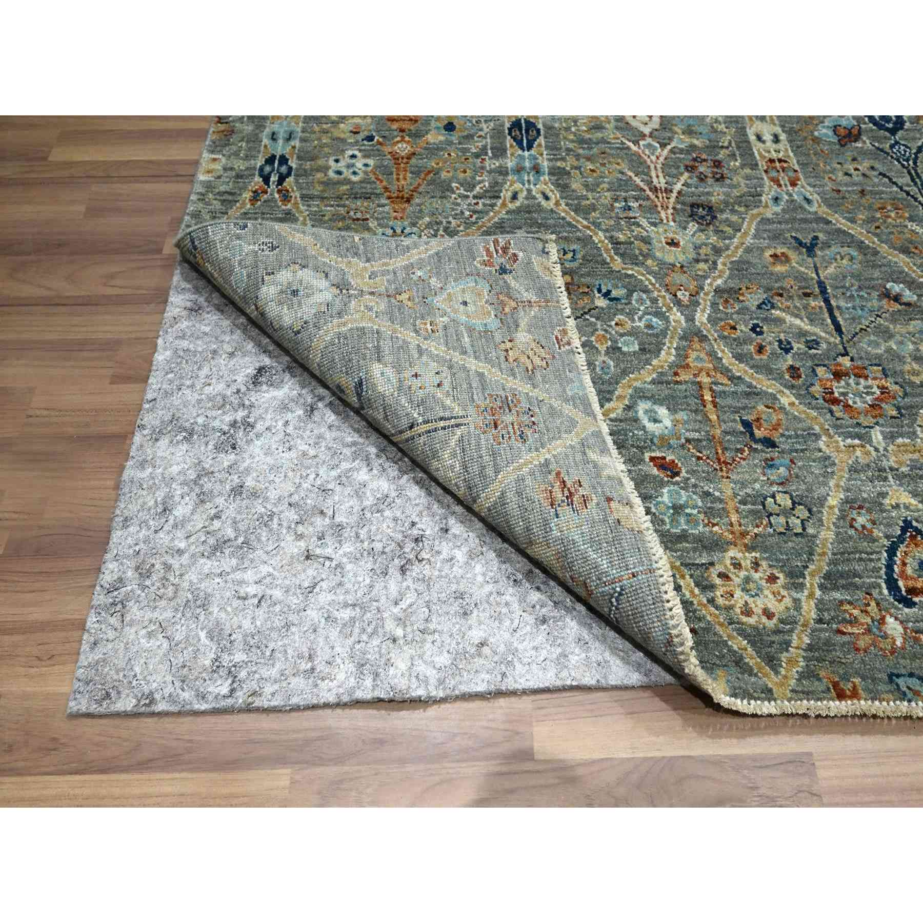 Oushak-And-Peshawar-Hand-Knotted-Rug-384005