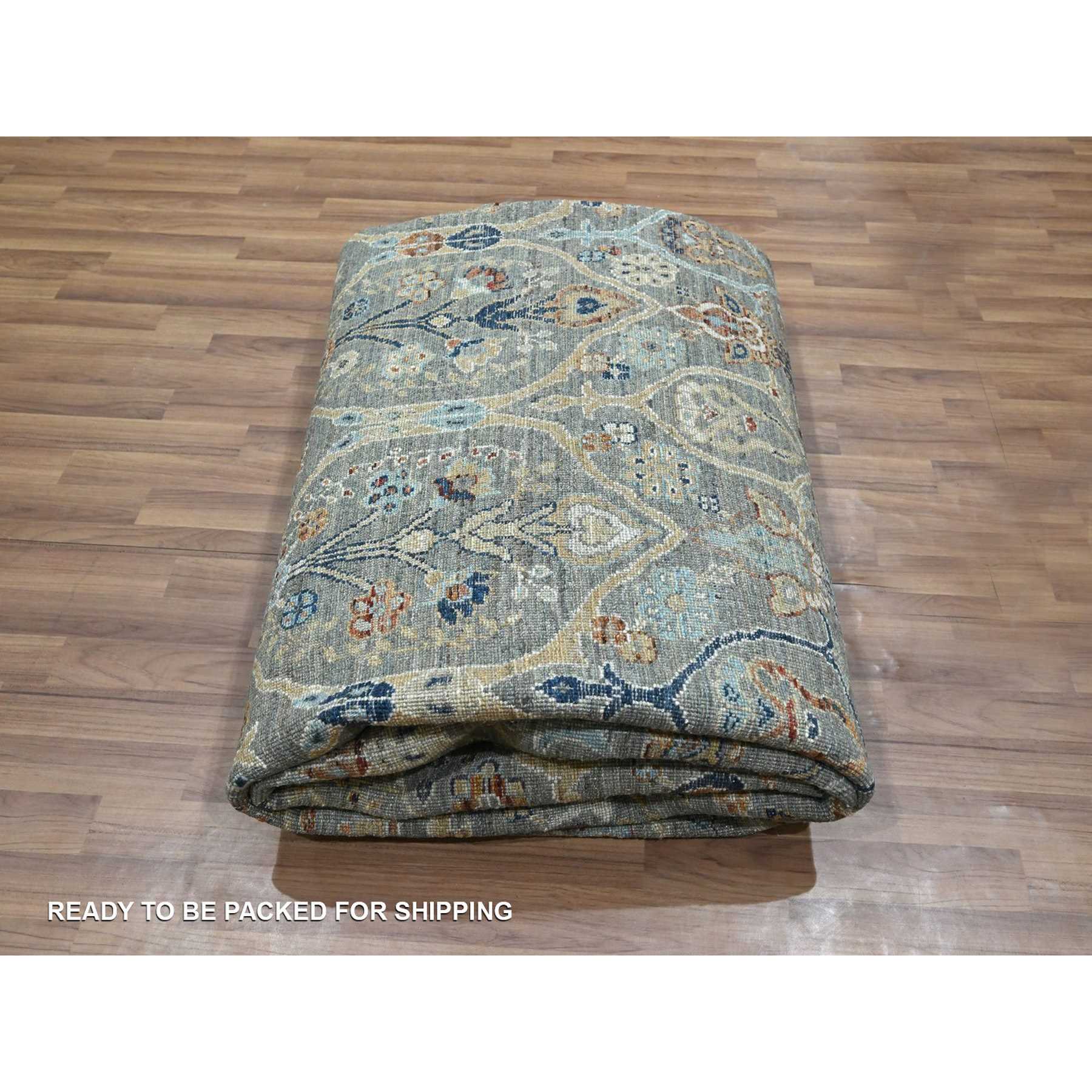 Oushak-And-Peshawar-Hand-Knotted-Rug-384005