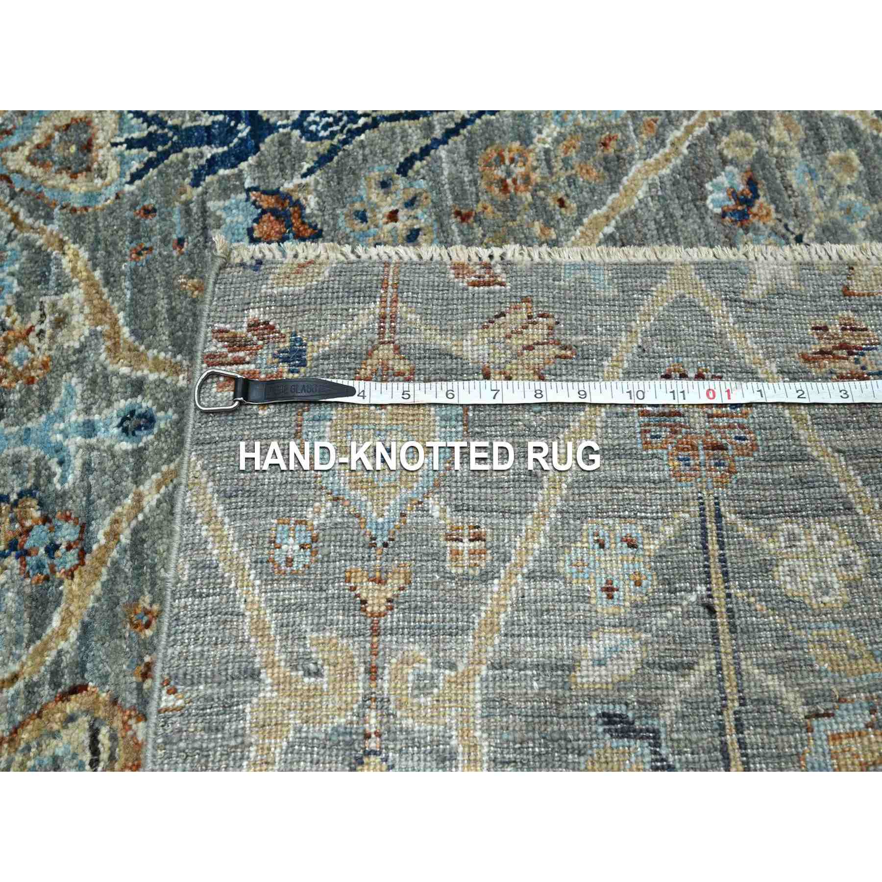 Oushak-And-Peshawar-Hand-Knotted-Rug-384005