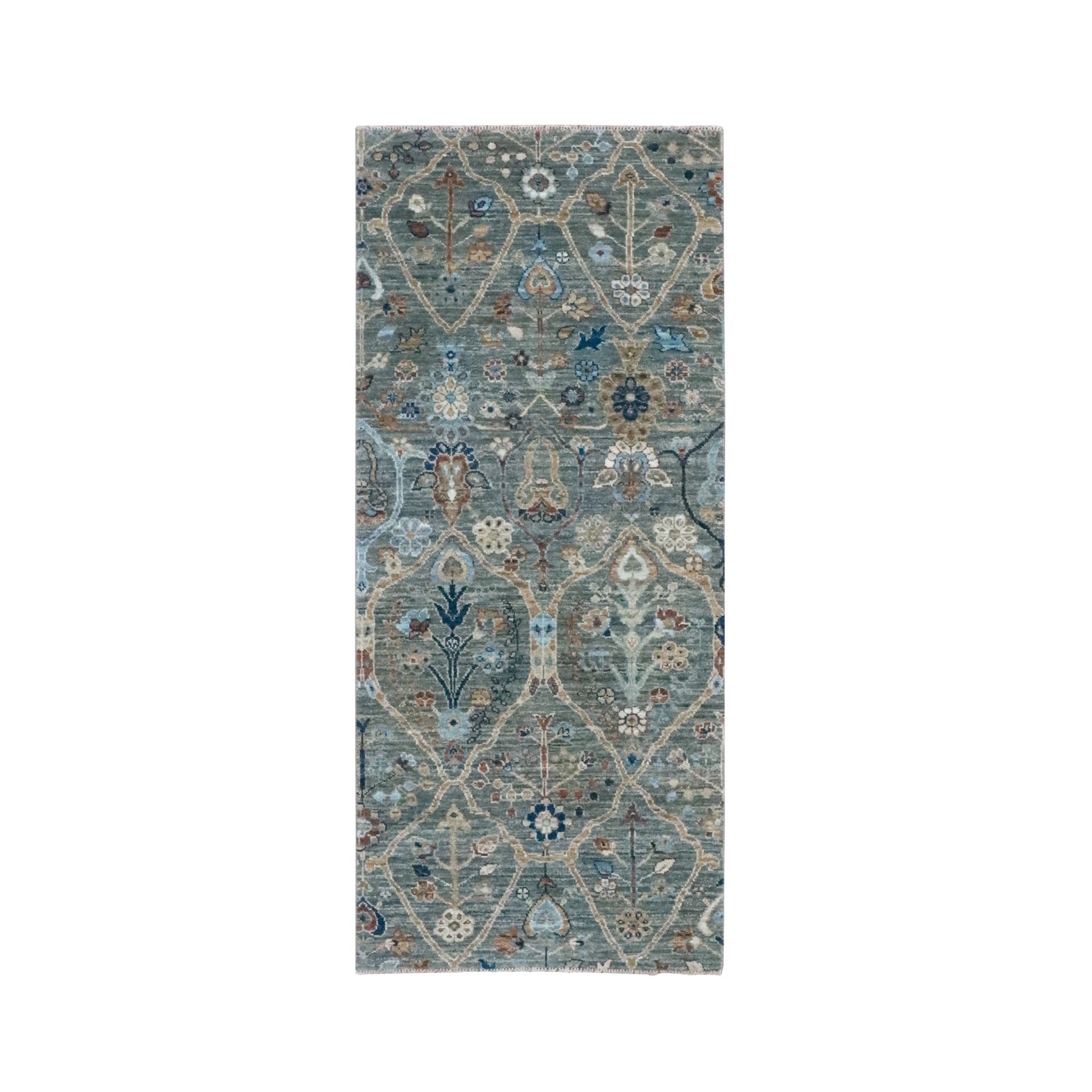 Oushak-And-Peshawar-Hand-Knotted-Rug-384140