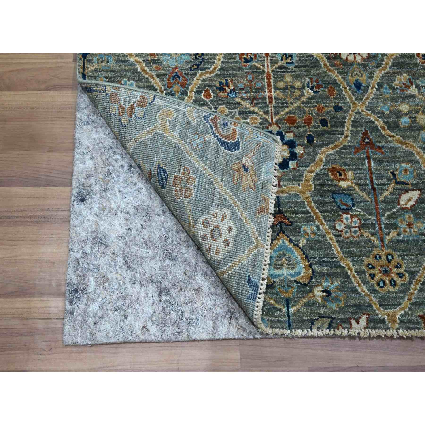 Oushak-And-Peshawar-Hand-Knotted-Rug-384140