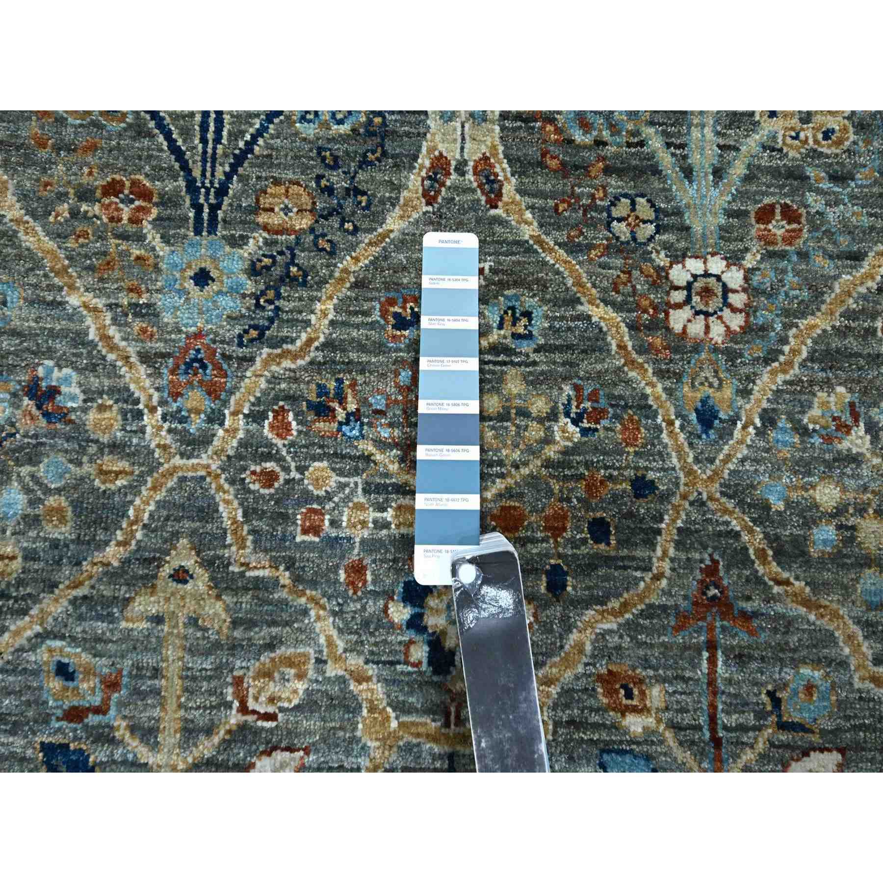 Oushak-And-Peshawar-Hand-Knotted-Rug-384140