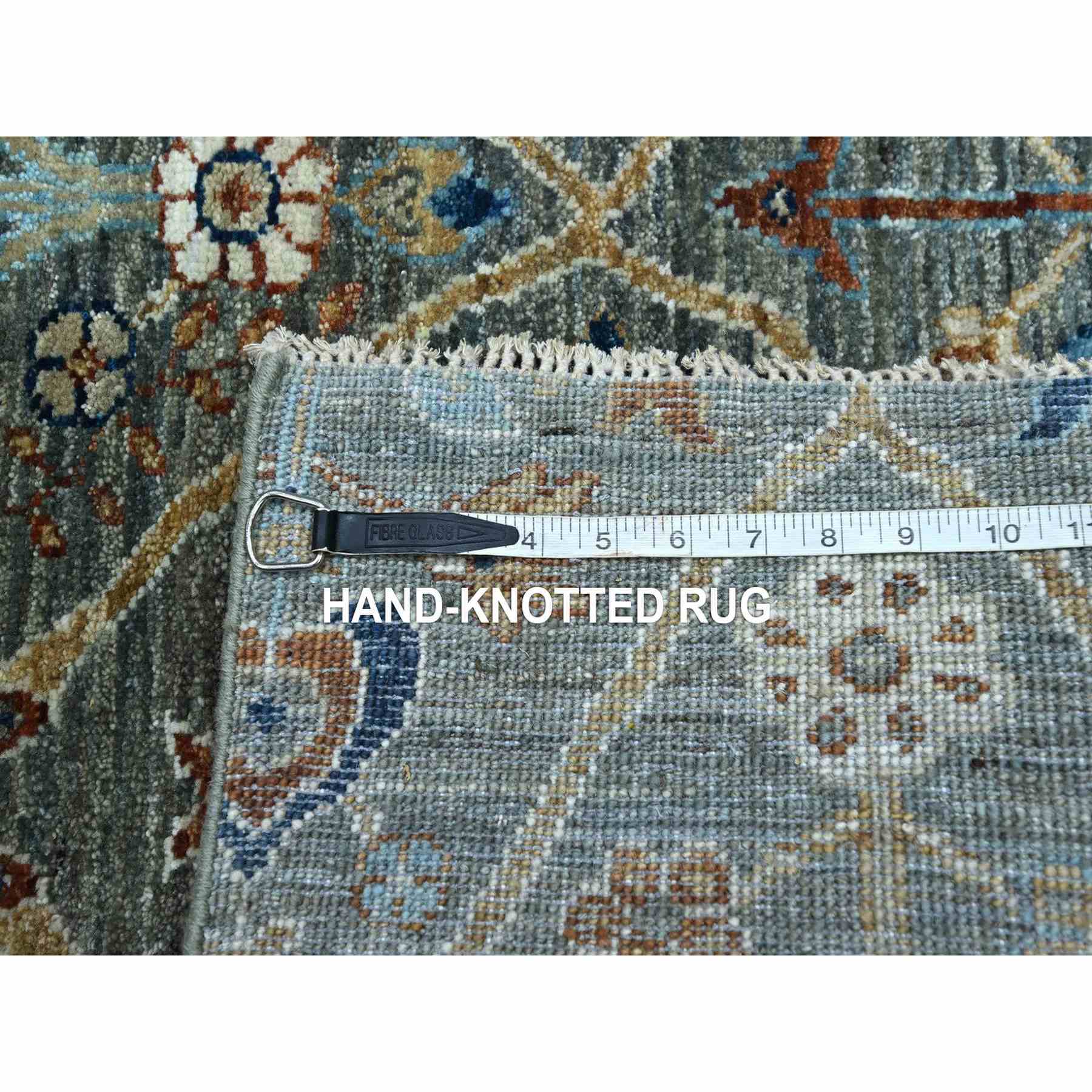 Oushak-And-Peshawar-Hand-Knotted-Rug-384140