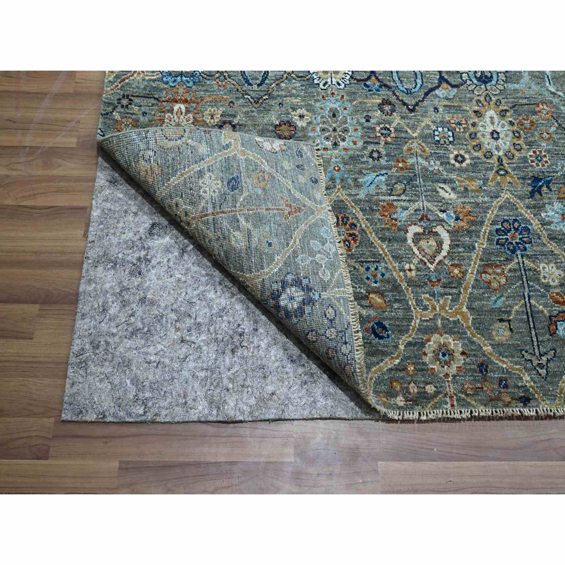 Oushak-And-Peshawar-Hand-Knotted-Rug-384230
