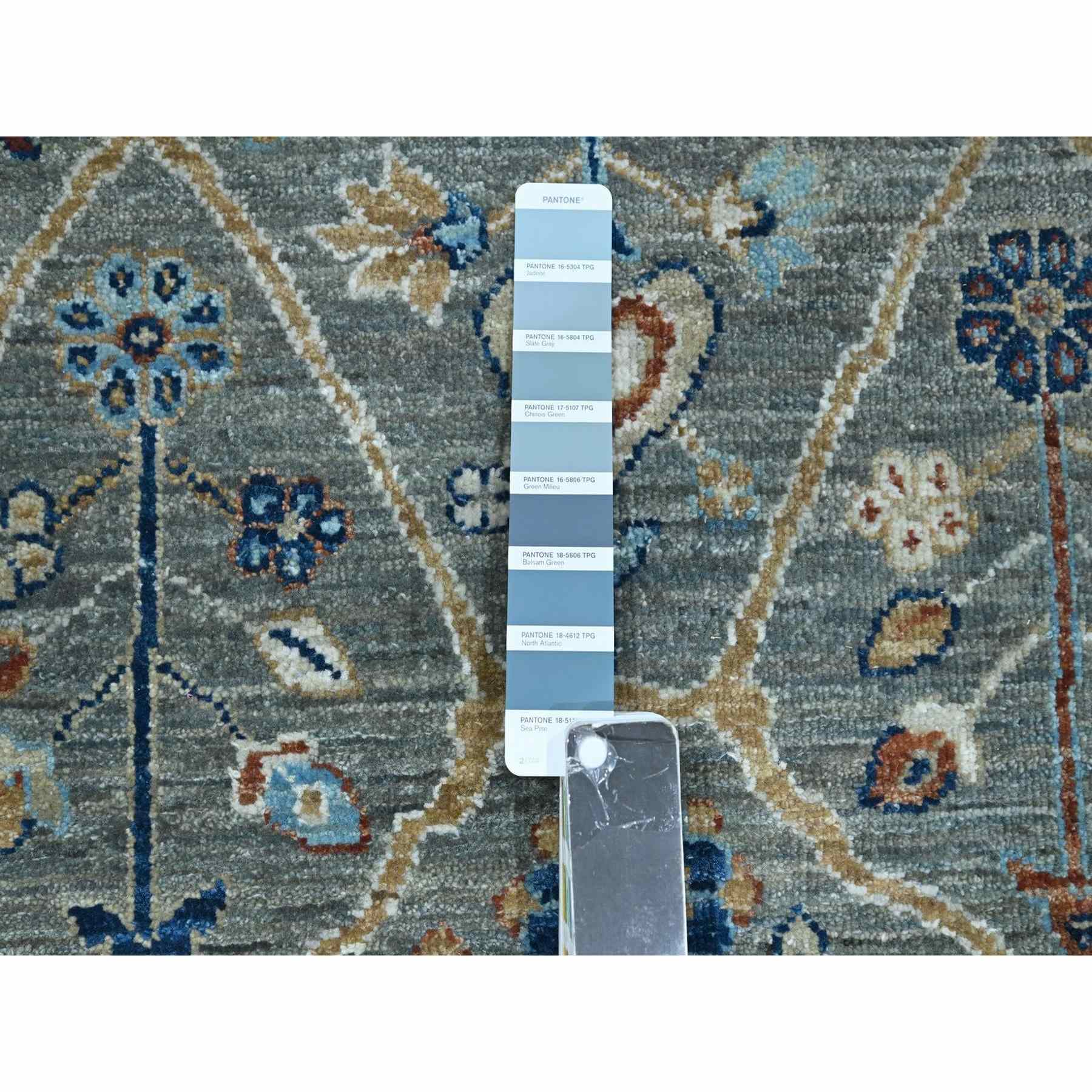 Oushak-And-Peshawar-Hand-Knotted-Rug-384230