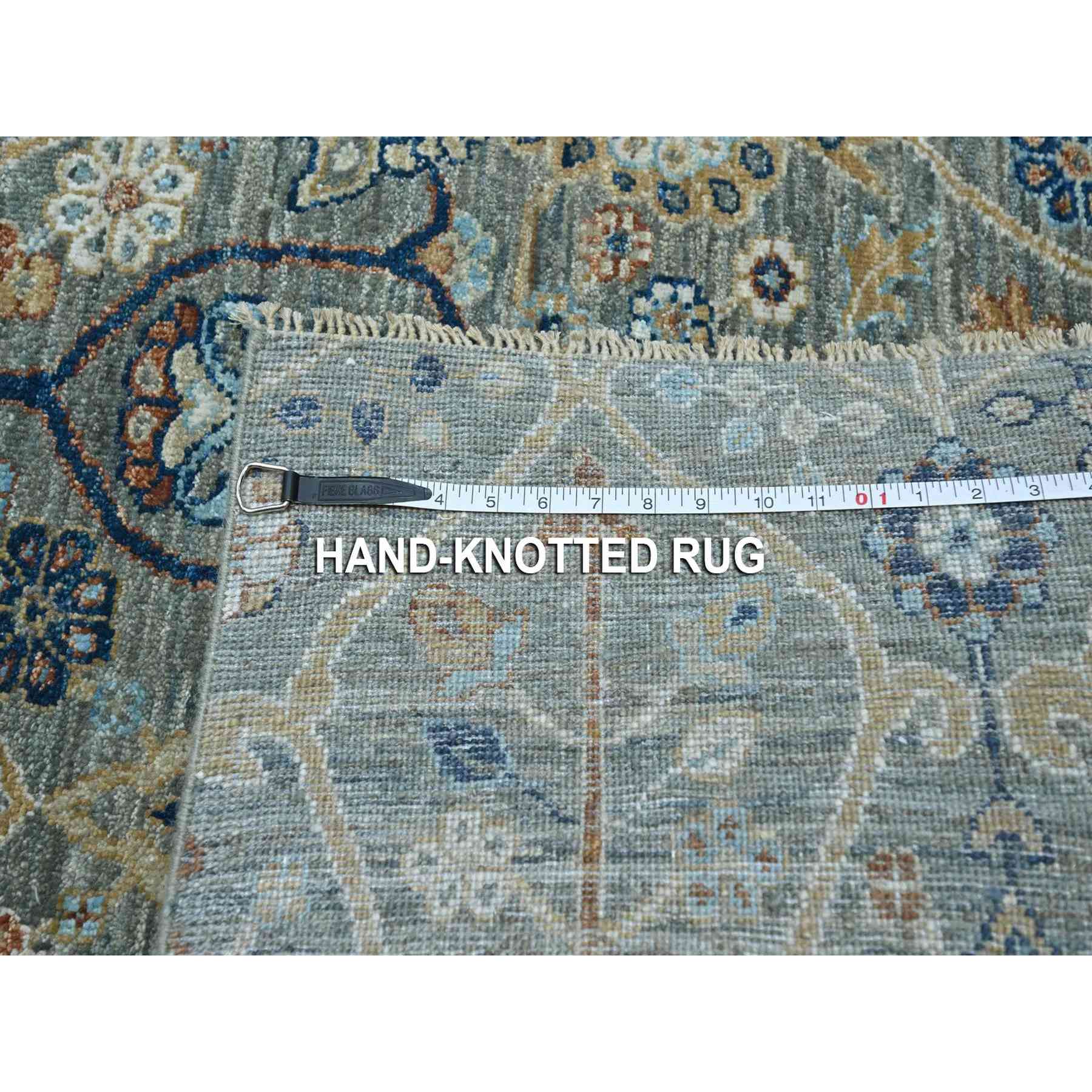 Oushak-And-Peshawar-Hand-Knotted-Rug-384230