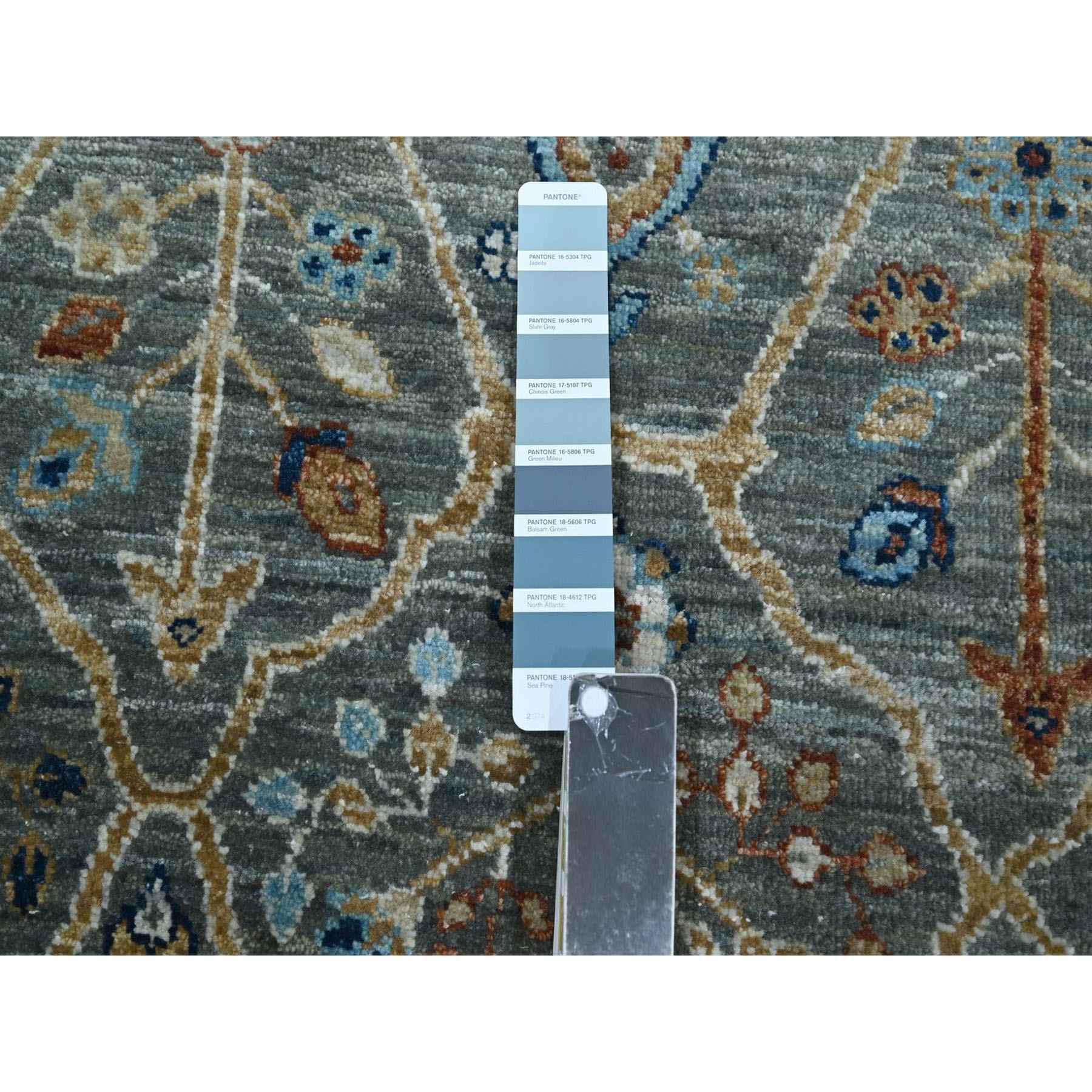 Oushak-And-Peshawar-Hand-Knotted-Rug-384565