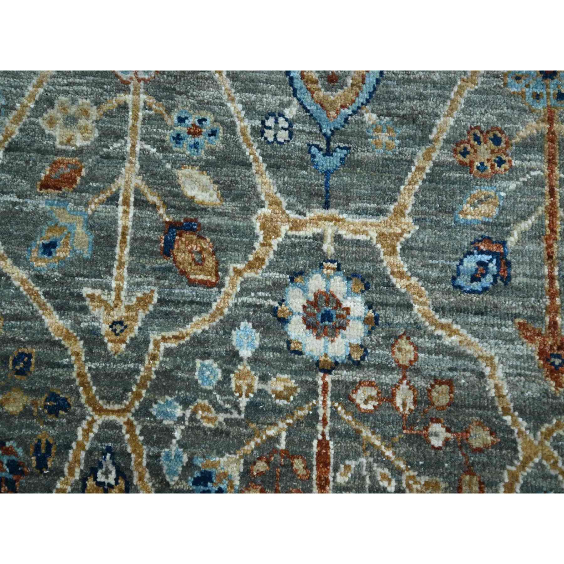 Oushak-And-Peshawar-Hand-Knotted-Rug-384565
