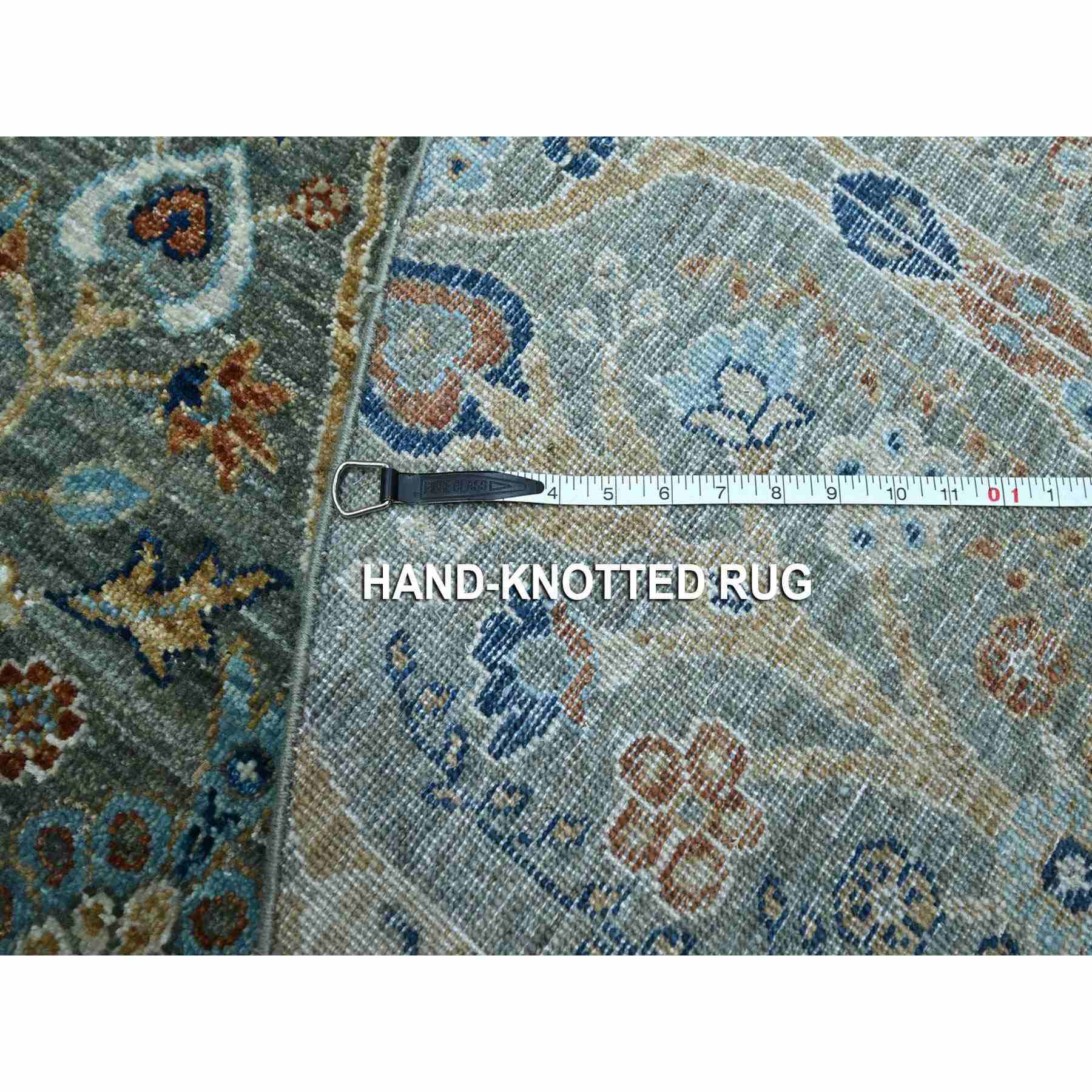 Oushak-And-Peshawar-Hand-Knotted-Rug-384565