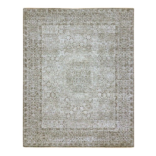 Storm Gray, Mamluk Design, Pre Historic 14th Century Influence, Natural Dyes, Hand Knotted, Pure Wool, Oriental 