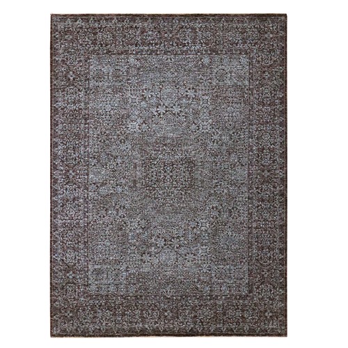 Merlot Red, Mamluk Design, Pre Historic 14th Century Influence, Natural Dyes, Hand Knotted, 100% Wool, Oriental 