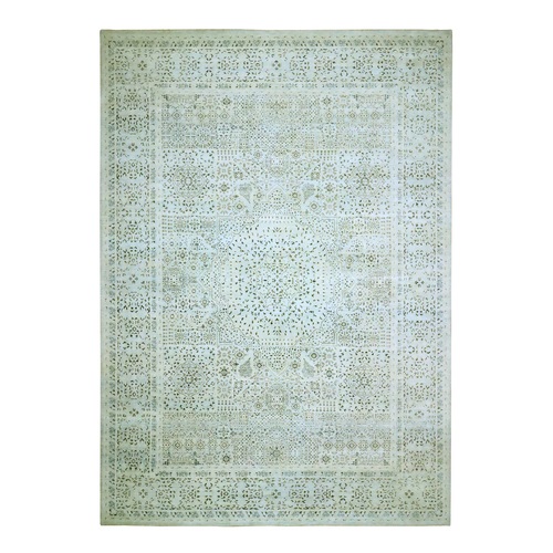 Stone Gray, Mamluk Design, Pre Historic 14th Century Influence, Natural Dyes, Hand Knotted, Pure Wool, Oriental 