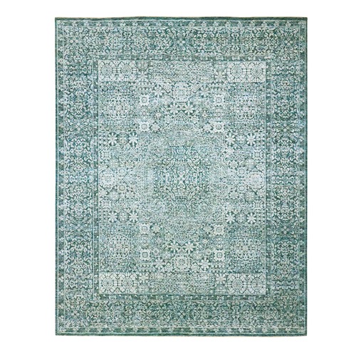 Turkish Blue, Pre Historic 14th Century Influence, Mamluk Design, Natural Dyes, Hand Knotted, Pure Wool, Oriental 