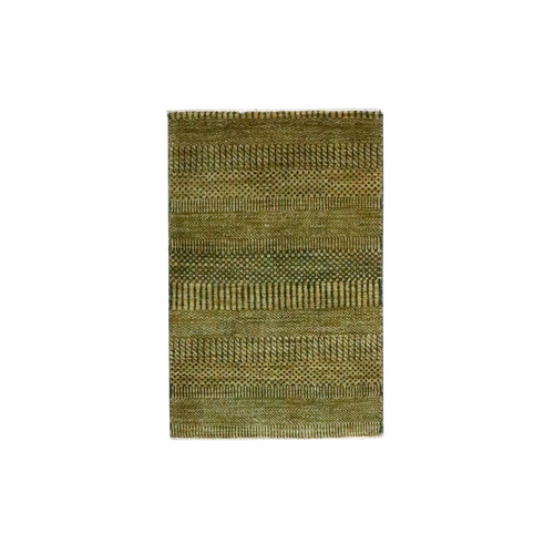 Golden Brown, Wool with touch of Silk, Tone on Tone, Lush and Plush, Hand Knotted, Modern Grass Design, Sample, Mat, Oriental 