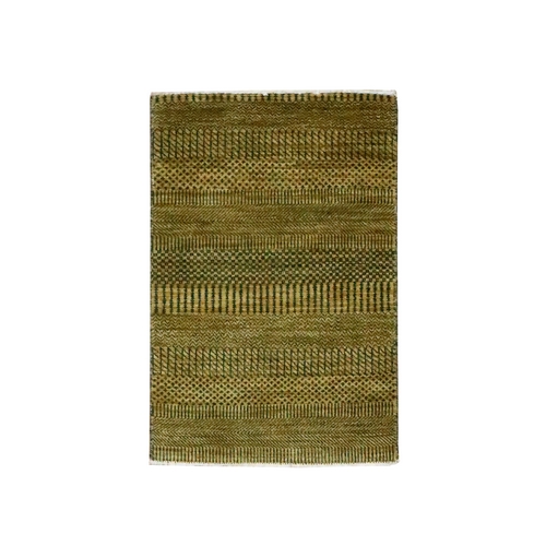 Golden Brown, Wool with touch of Silk, Tone on Tone, Lush and Plush, Hand Knotted, Modern Grass Design, Sample, Mat, Oriental 