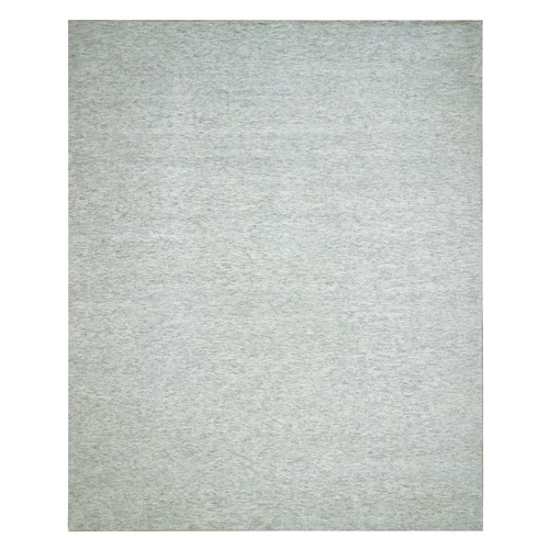 Misty Gray, Hand Knotted, Modern Grass Design, Pure Wool, Tone on Tone, Lush and Plush, XL, Oversized, Oriental 