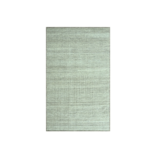 Beaver Brown, Oxidized and Distressed Grass Design with Exposed Warps, 100% Wool, Hand Knotted, Mat, Sample, Oriental 