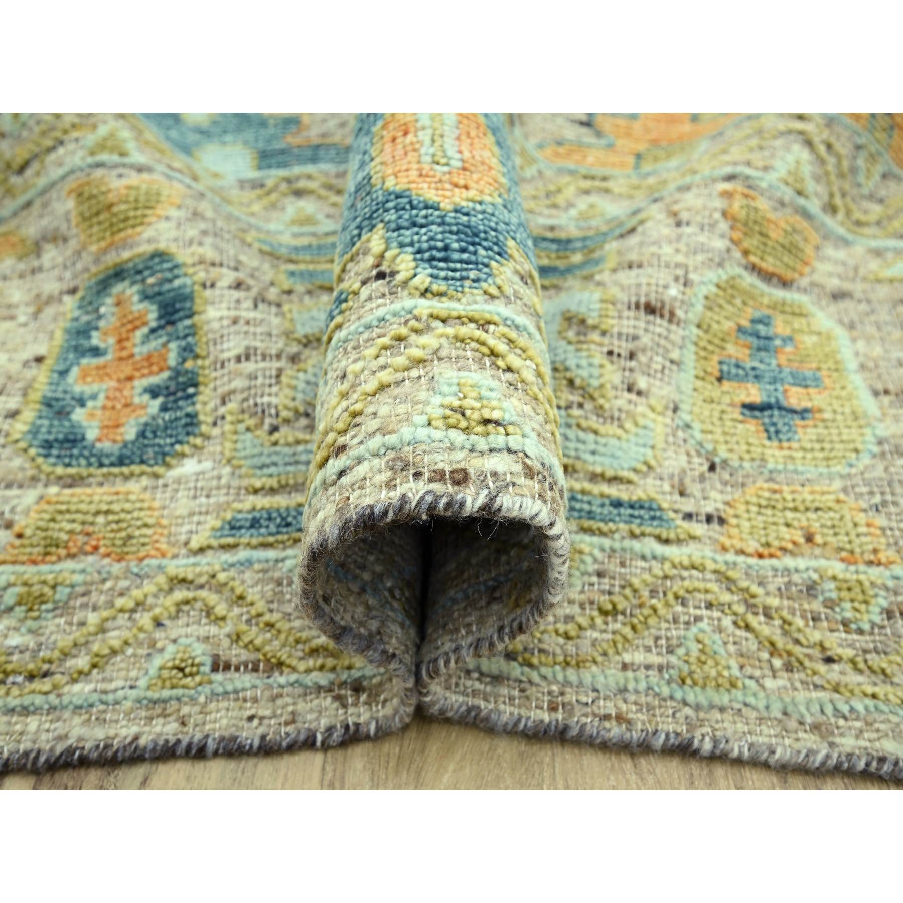 Oushak-And-Peshawar-Hand-Knotted-Rug-385020