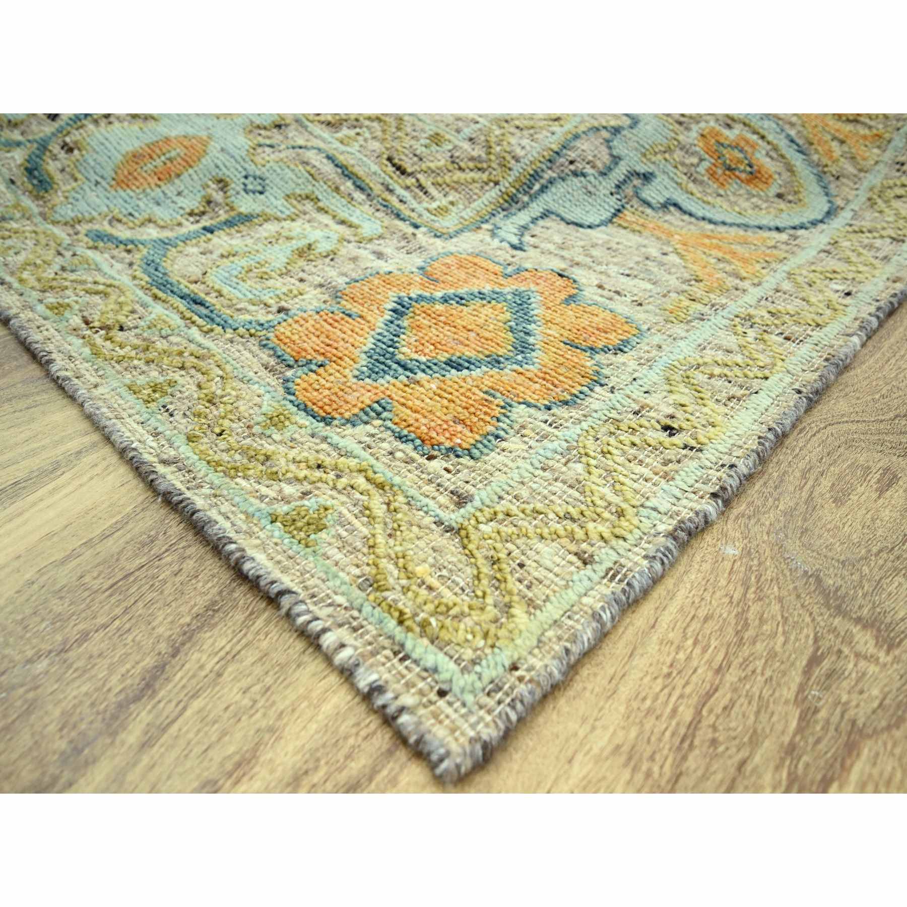 Oushak-And-Peshawar-Hand-Knotted-Rug-385020