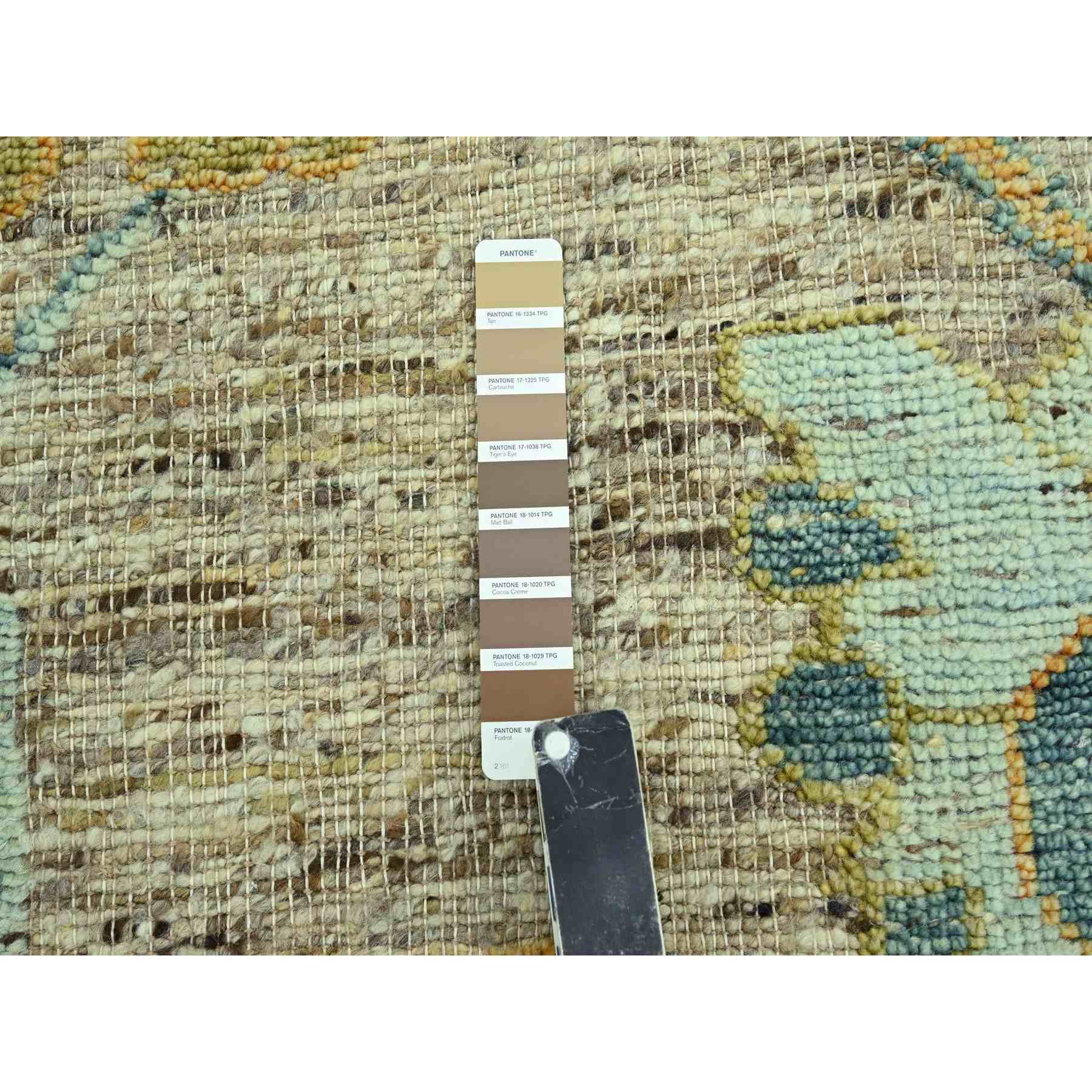 Oushak-And-Peshawar-Hand-Knotted-Rug-385020