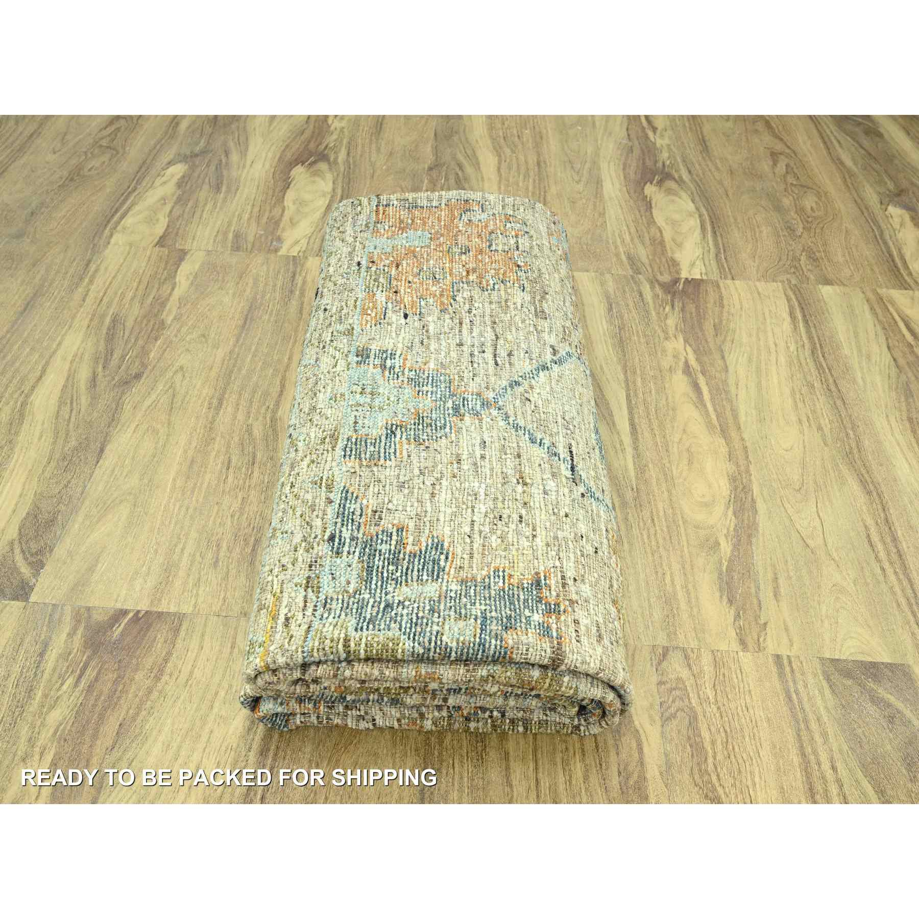 Oushak-And-Peshawar-Hand-Knotted-Rug-385020