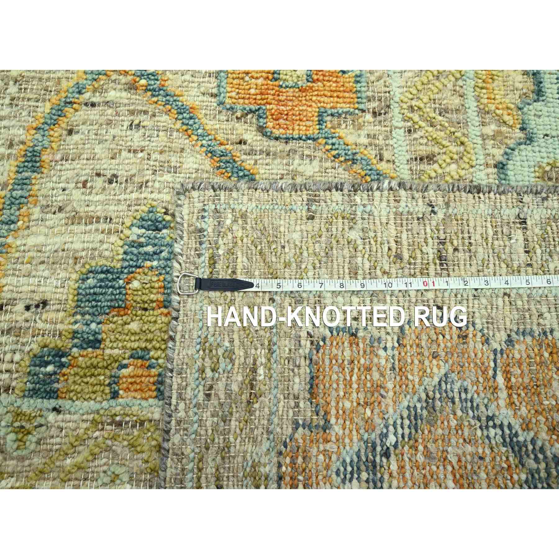 Oushak-And-Peshawar-Hand-Knotted-Rug-385020
