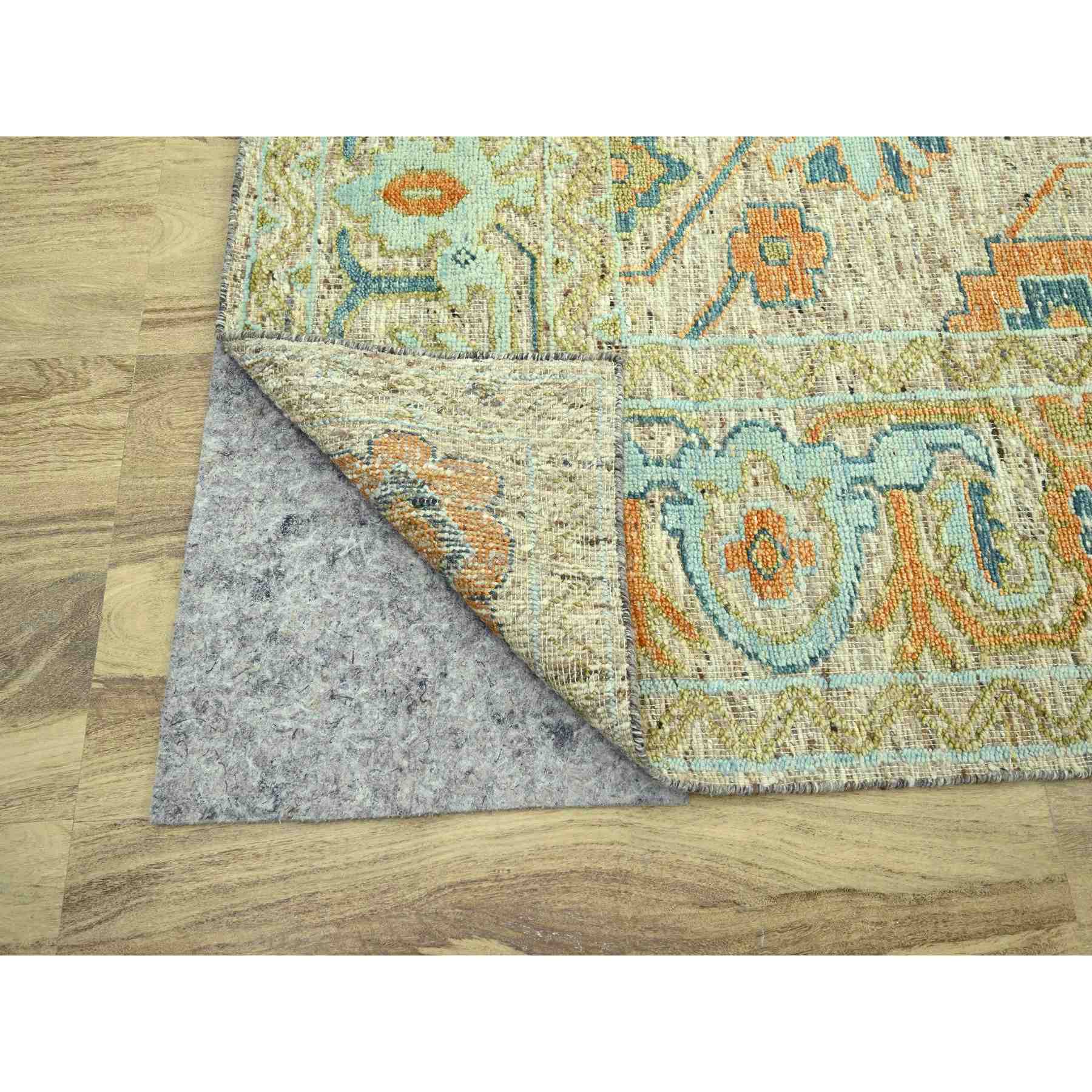 Oushak-And-Peshawar-Hand-Knotted-Rug-385025