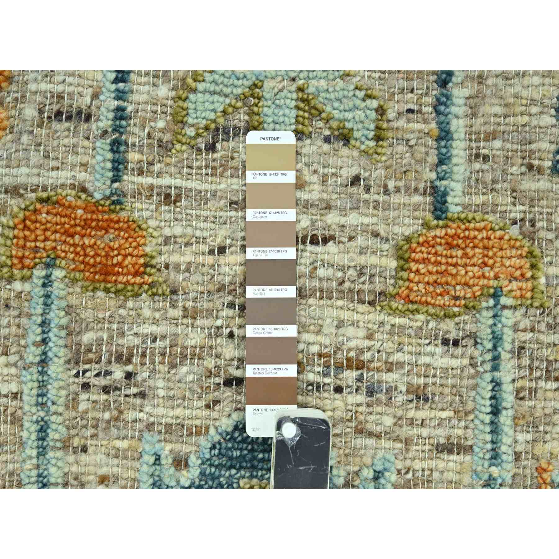 Oushak-And-Peshawar-Hand-Knotted-Rug-385025