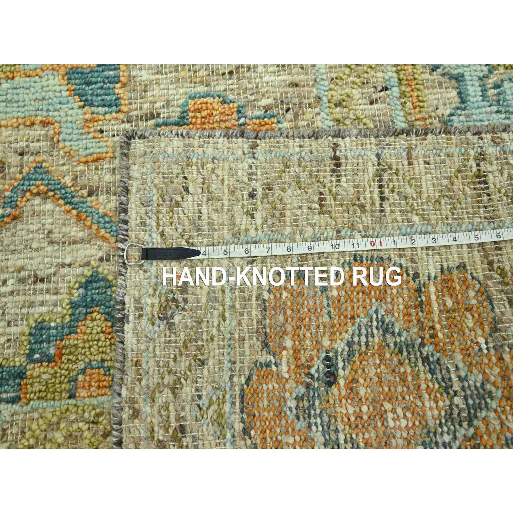 Oushak-And-Peshawar-Hand-Knotted-Rug-385025