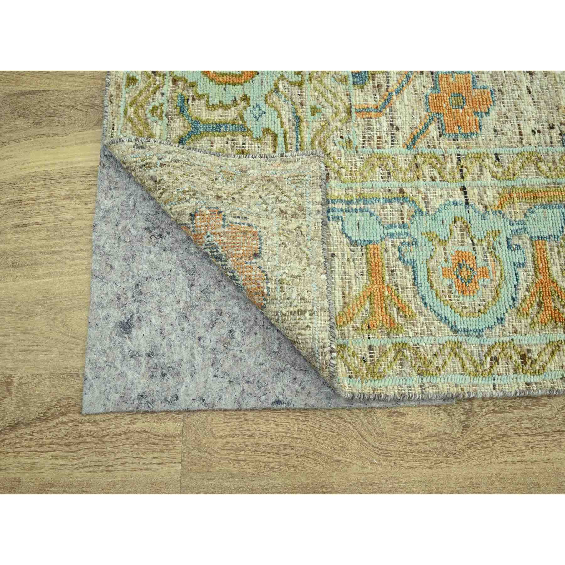 Oushak-And-Peshawar-Hand-Knotted-Rug-385030