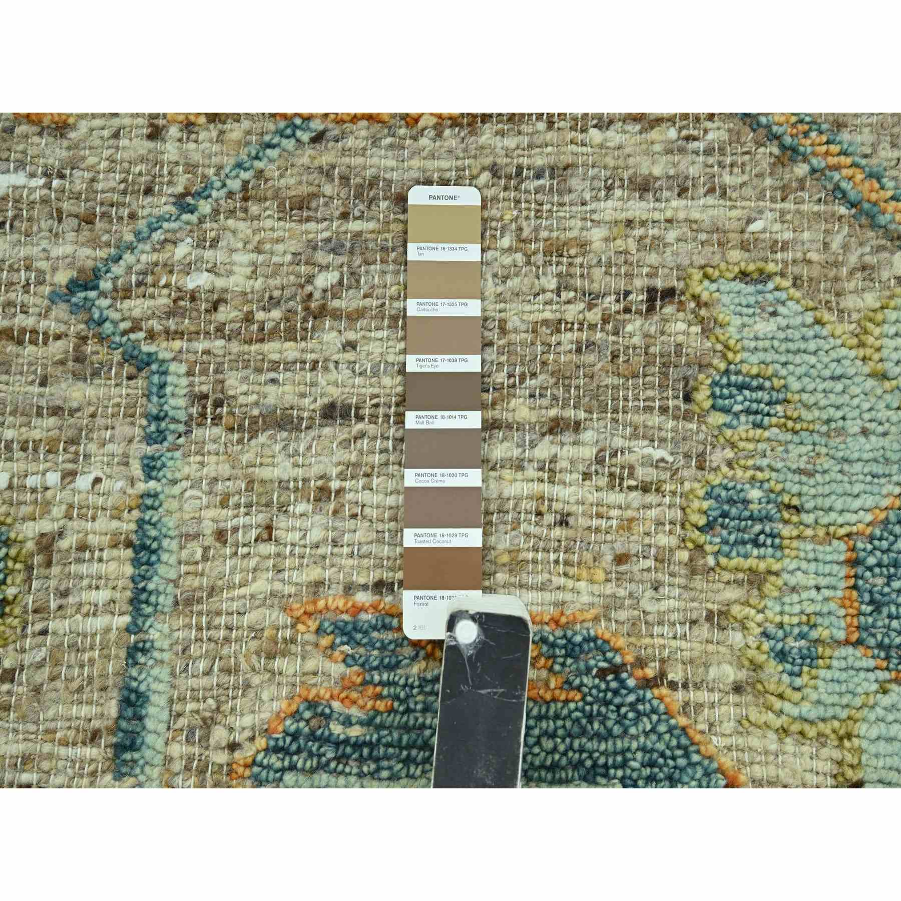 Oushak-And-Peshawar-Hand-Knotted-Rug-385030