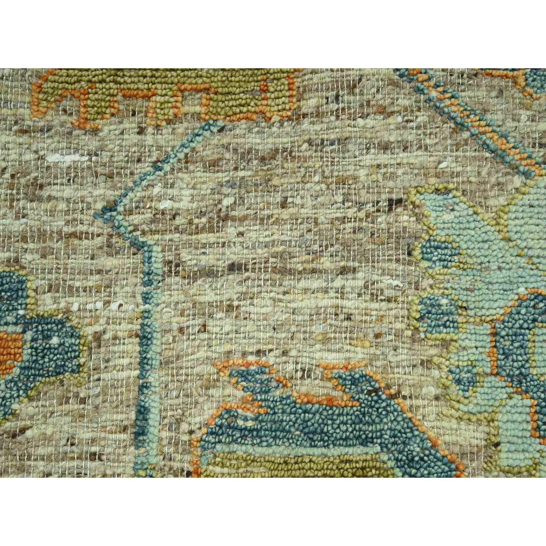 Oushak-And-Peshawar-Hand-Knotted-Rug-385030