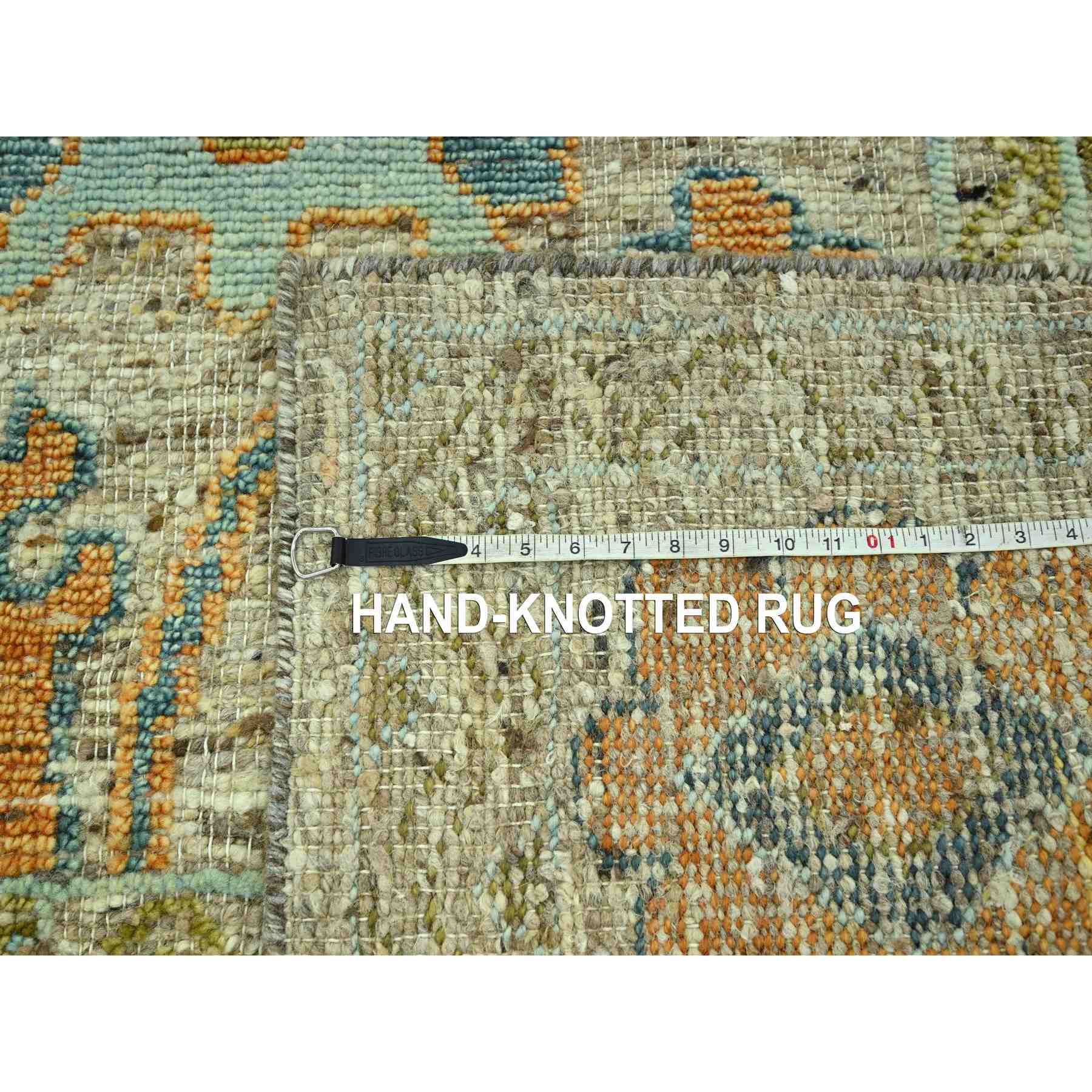 Oushak-And-Peshawar-Hand-Knotted-Rug-385030