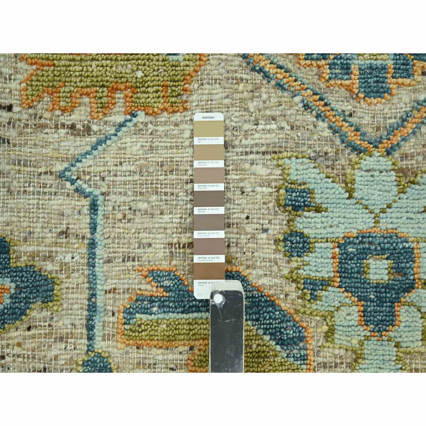 Oushak-And-Peshawar-Hand-Knotted-Rug-385035
