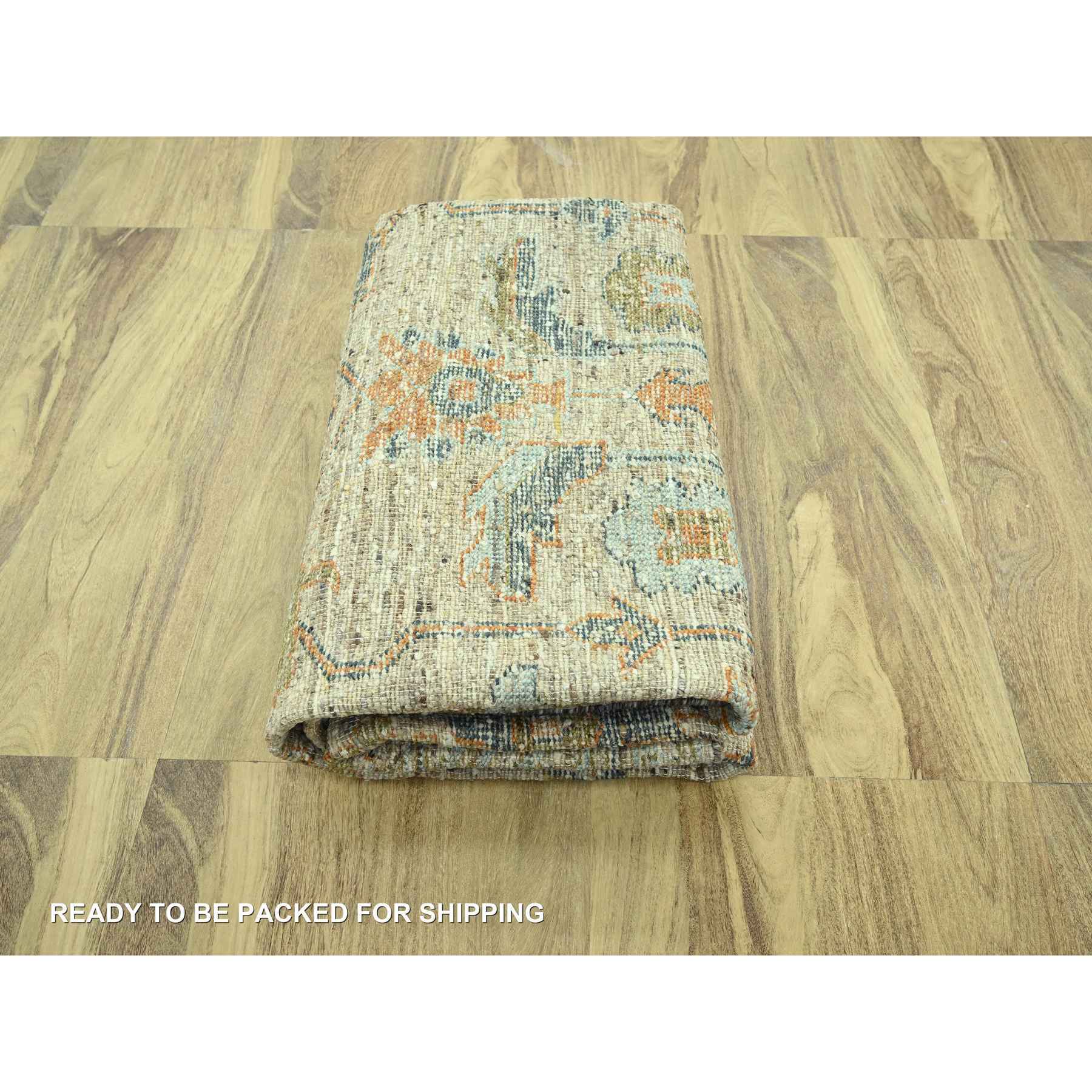 Oushak-And-Peshawar-Hand-Knotted-Rug-385035