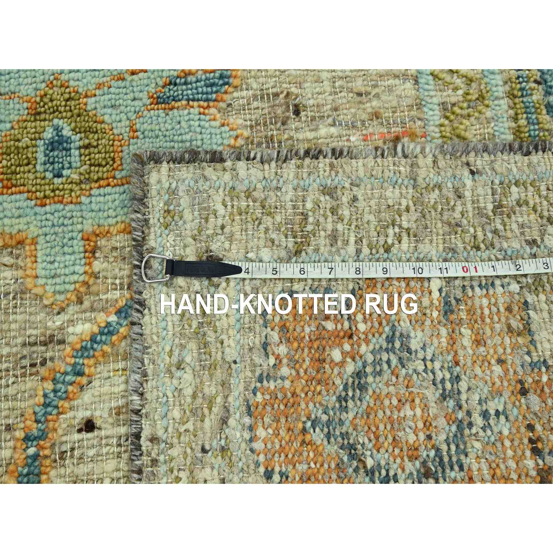 Oushak-And-Peshawar-Hand-Knotted-Rug-385035