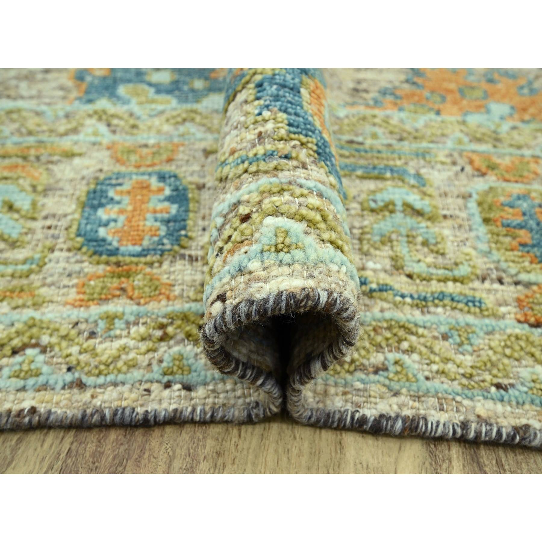 Oushak-And-Peshawar-Hand-Knotted-Rug-385040