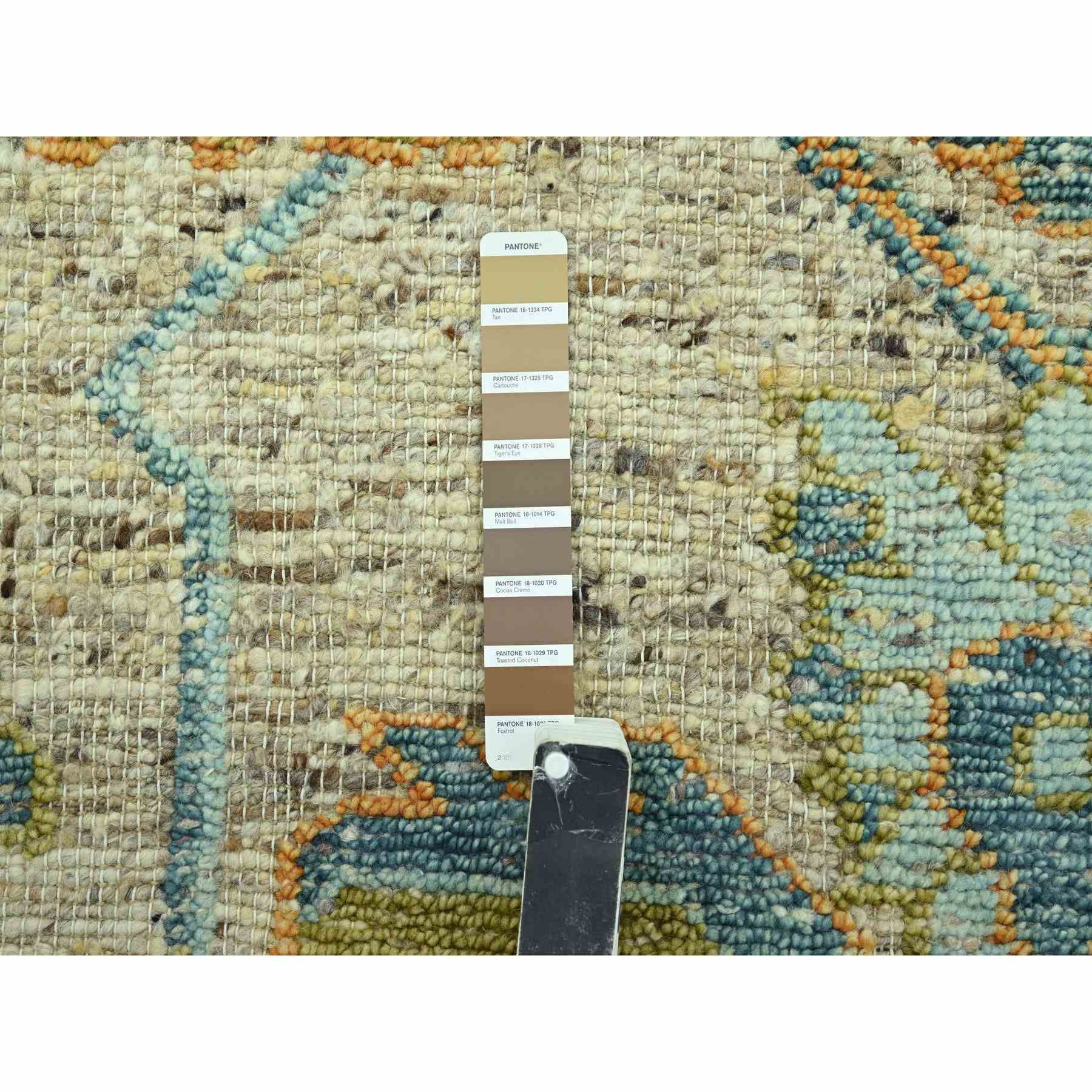Oushak-And-Peshawar-Hand-Knotted-Rug-385040