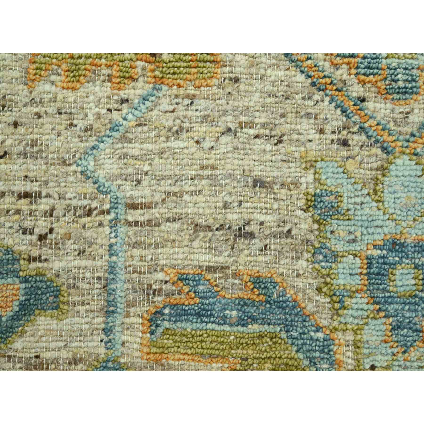 Oushak-And-Peshawar-Hand-Knotted-Rug-385040