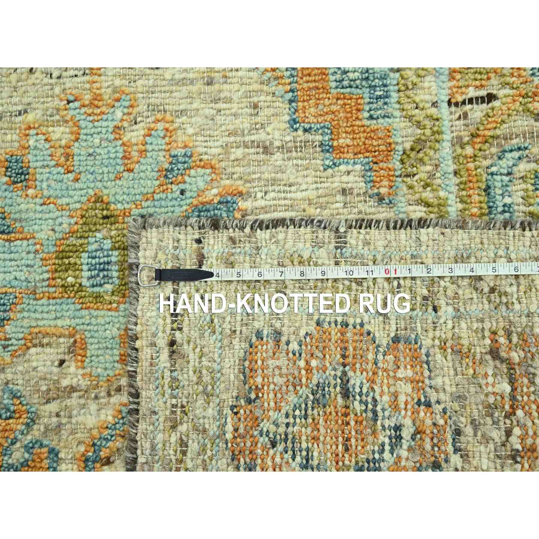 Oushak-And-Peshawar-Hand-Knotted-Rug-385040