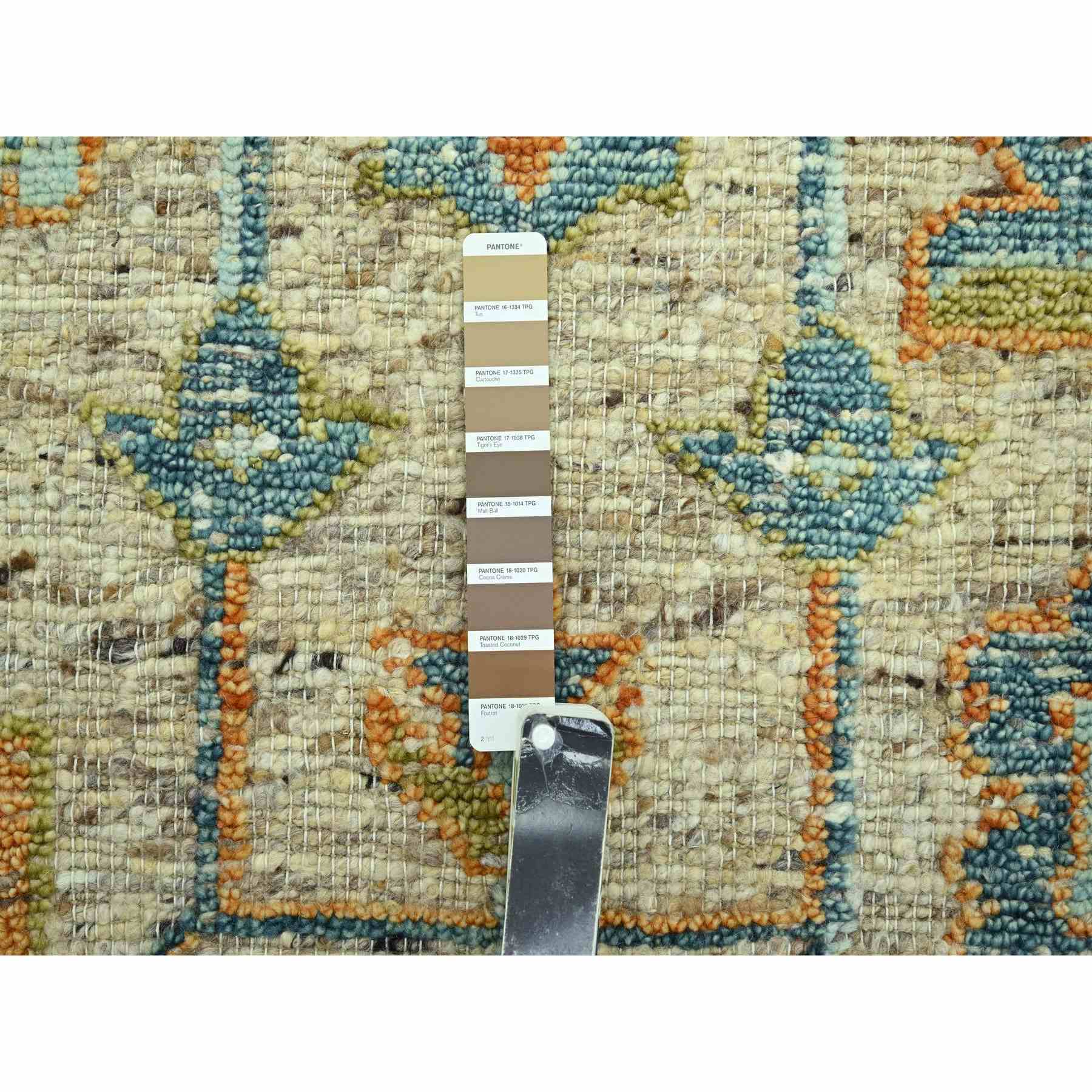 Oushak-And-Peshawar-Hand-Knotted-Rug-385045